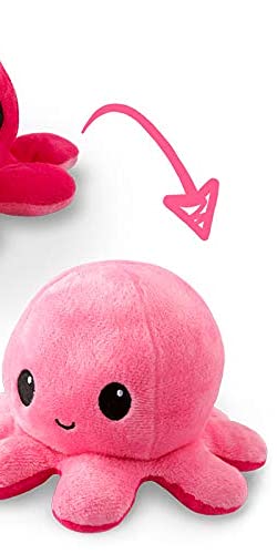 Foto 4 pulgar | Pulpo Reversible Plushie Teeturtle, Rosa Claro Y Rosa Oscuro, 10 Cm - Venta Internacional.