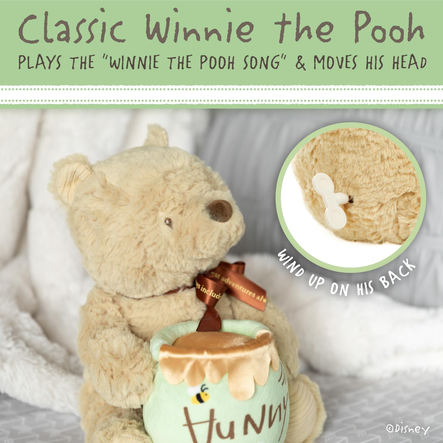 Foto 3 pulgar | Peluche De Peluche Kids Preferred Disney Baby Classic Pooh - Venta Internacional.