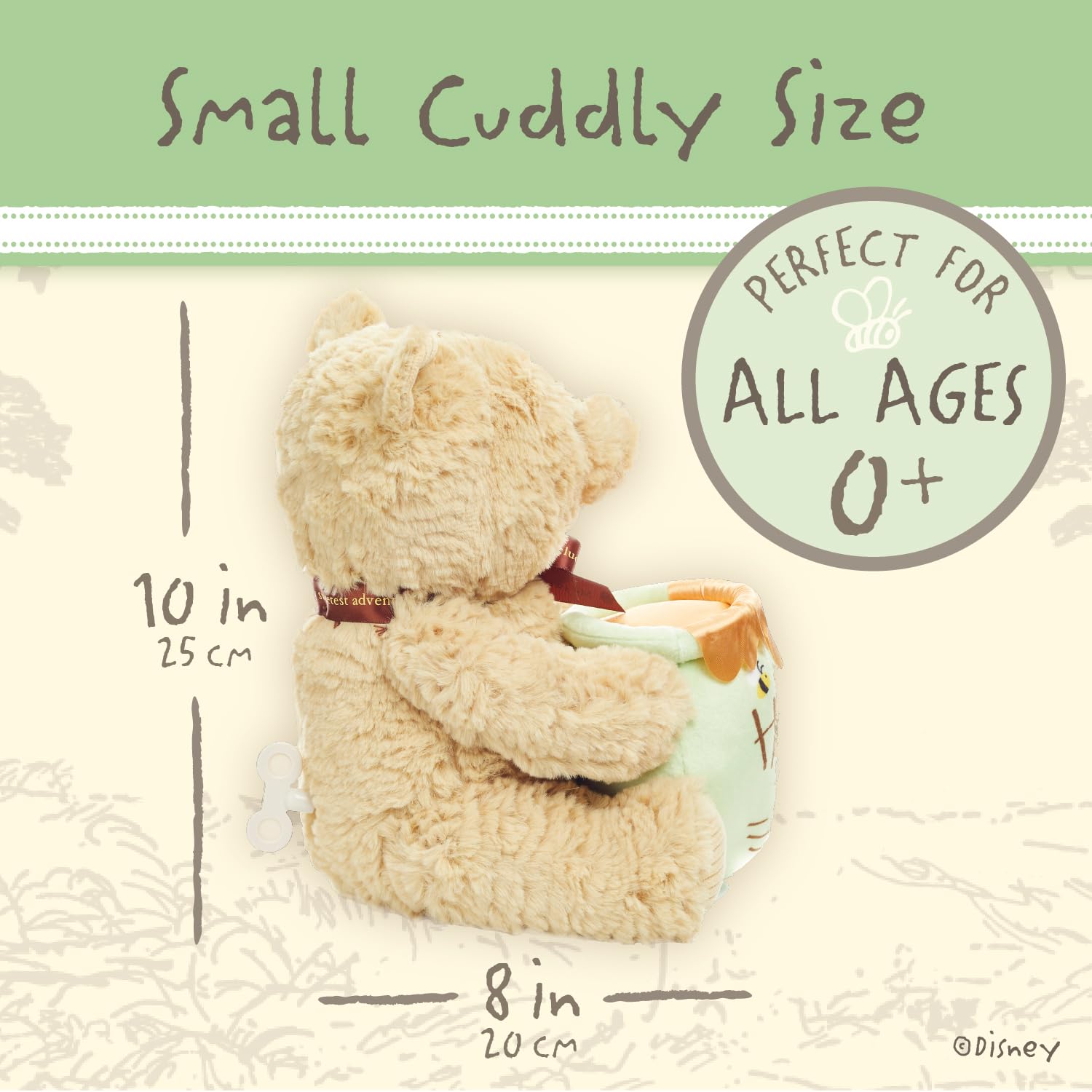 Foto 4 pulgar | Peluche De Peluche Kids Preferred Disney Baby Classic Pooh - Venta Internacional.