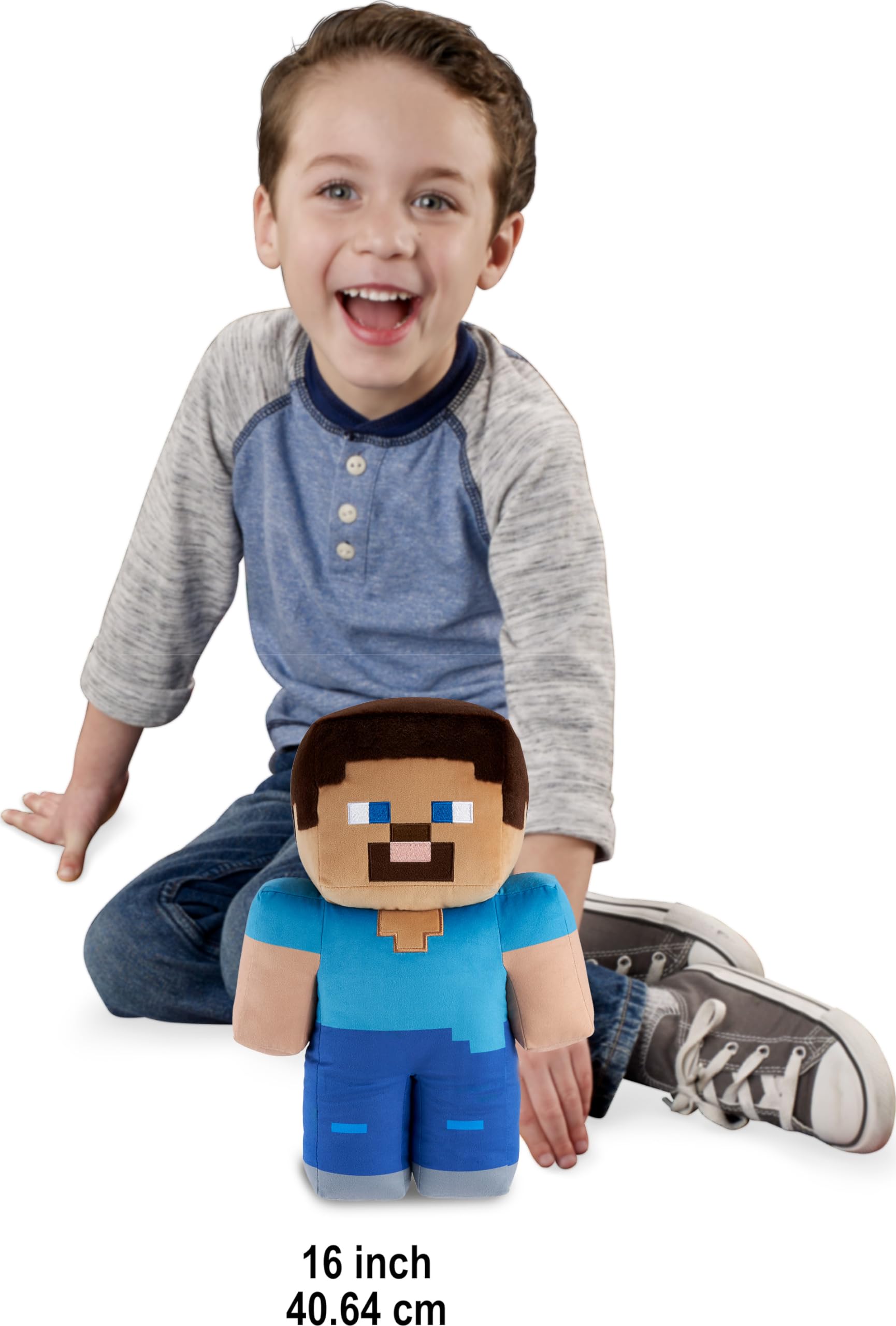 Foto 3 pulgar | Figura De Peluche Mattel Minecraft Steve De 40 Cm Con Juego Auténtico - Venta Internacional.