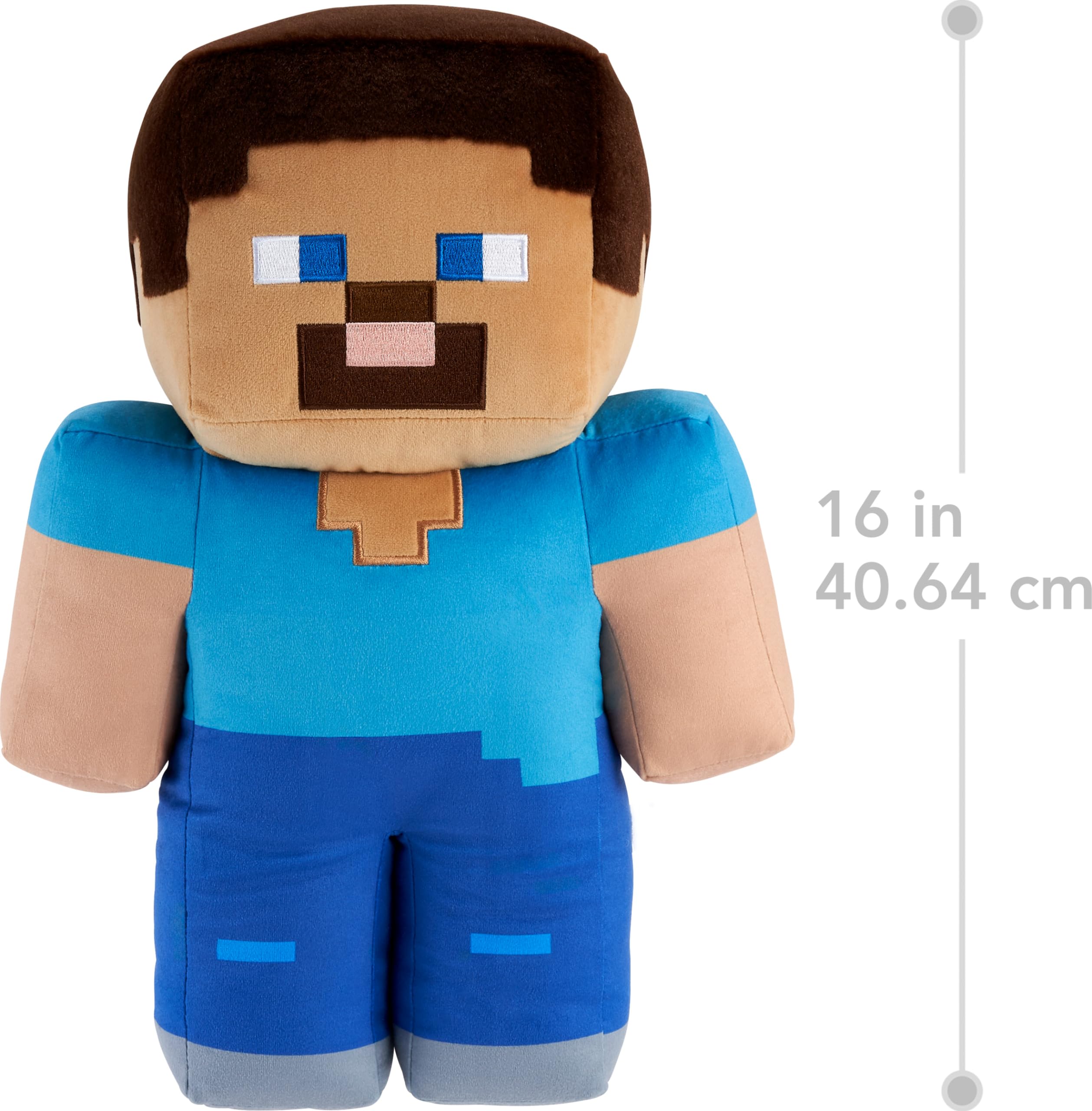 Foto 4 pulgar | Figura De Peluche Mattel Minecraft Steve De 40 Cm Con Juego Auténtico - Venta Internacional.