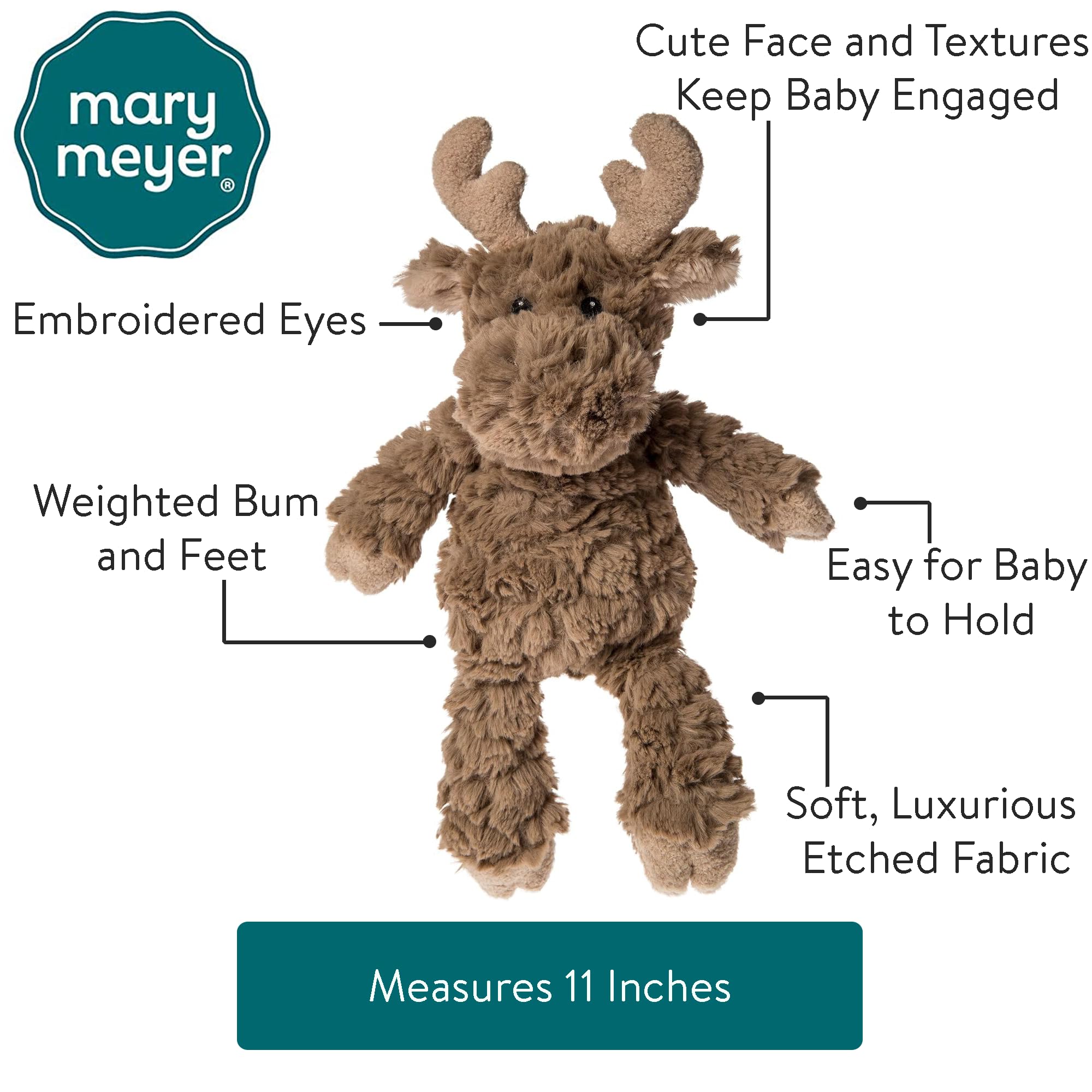 Foto 4 pulgar | Peluche Mary Meyer Putty Nursery Moose, 11 Pulgadas - Venta Internacional.
