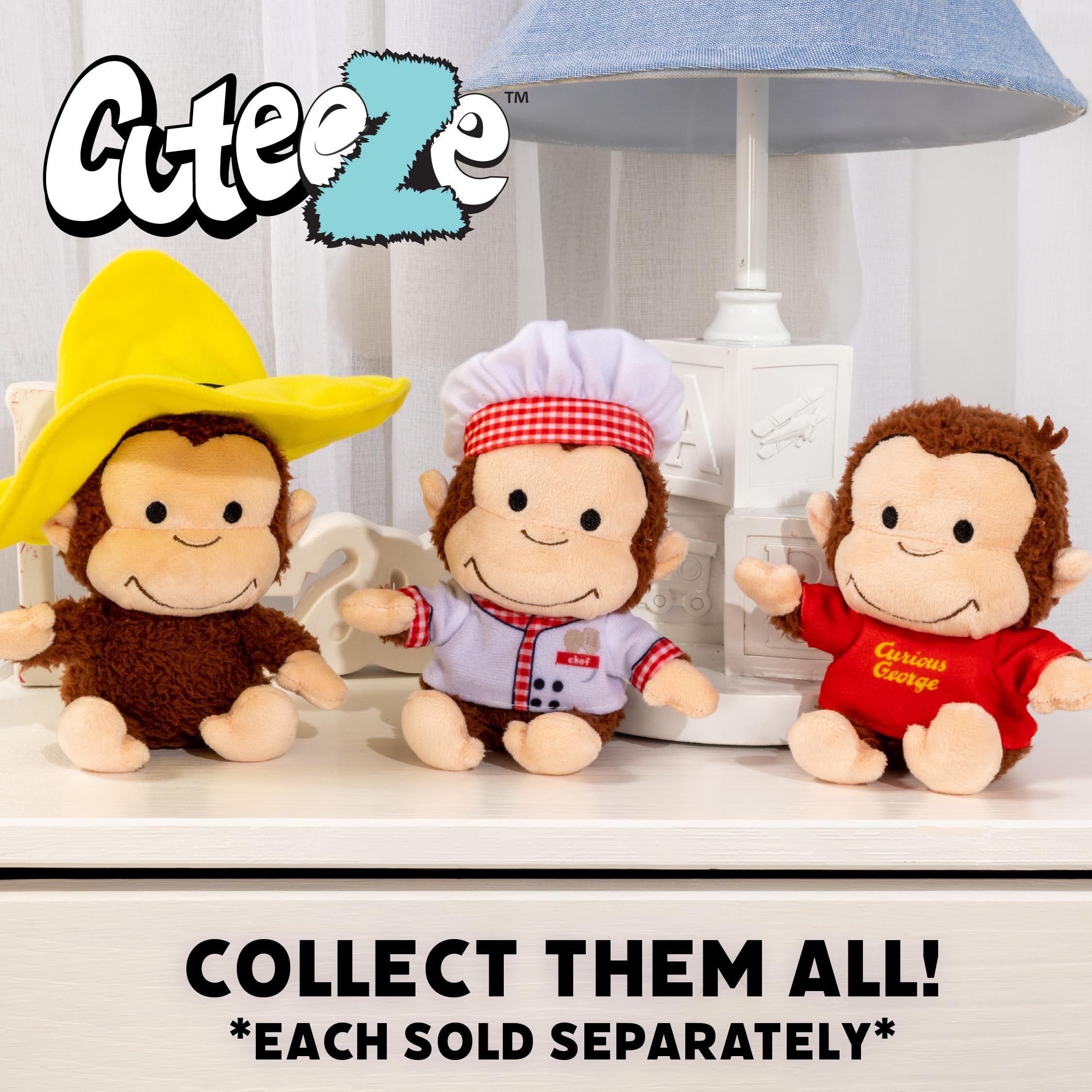 Foto 6 pulgar | Peluche De Peluche Kids Preferred Curious George, 18 Cm - Venta Internacional.