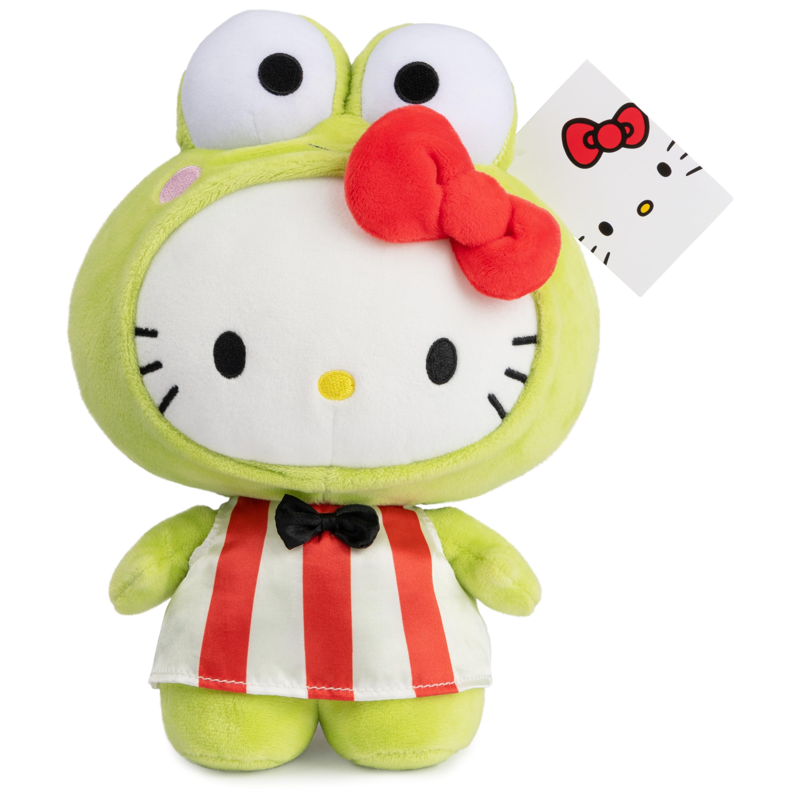 Foto 7 pulgar | Peluche Gund Sanrio Hello Kitty Keroppi Green 9.5 Pulgadas - Venta Internacional.