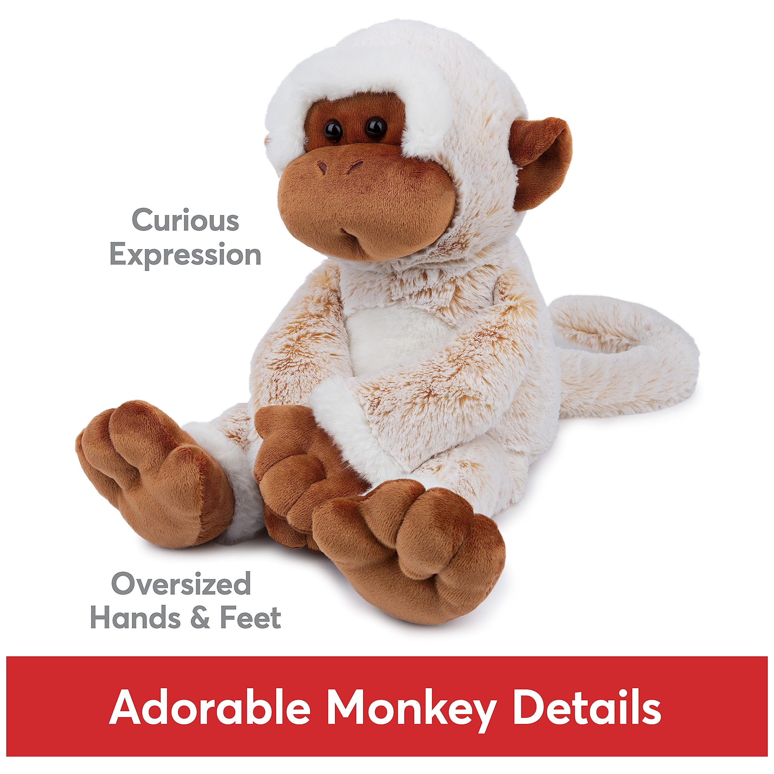 Foto 3 pulgar | Peluche Gund Tilly The Monkey, 38 Cm, Color Crema Y Marrón - Venta Internacional.