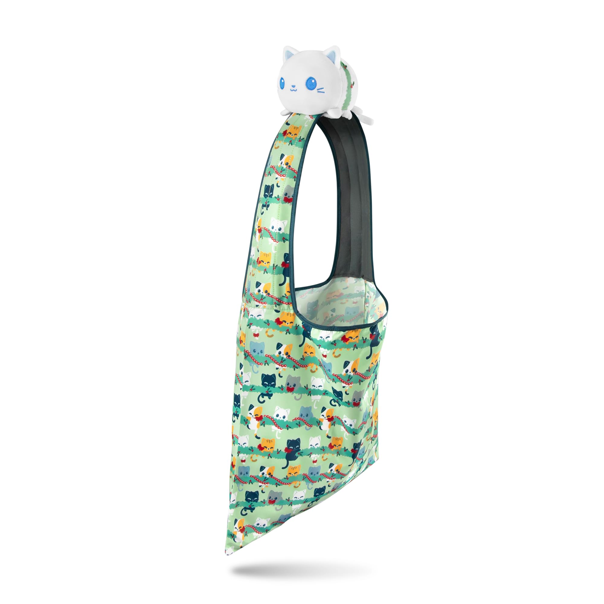 Foto 2 pulgar | Bolsa De Mano De Peluche Con Forma De Tortuga, Guirnalda Navideña Y Gatitos - Venta Internacional.