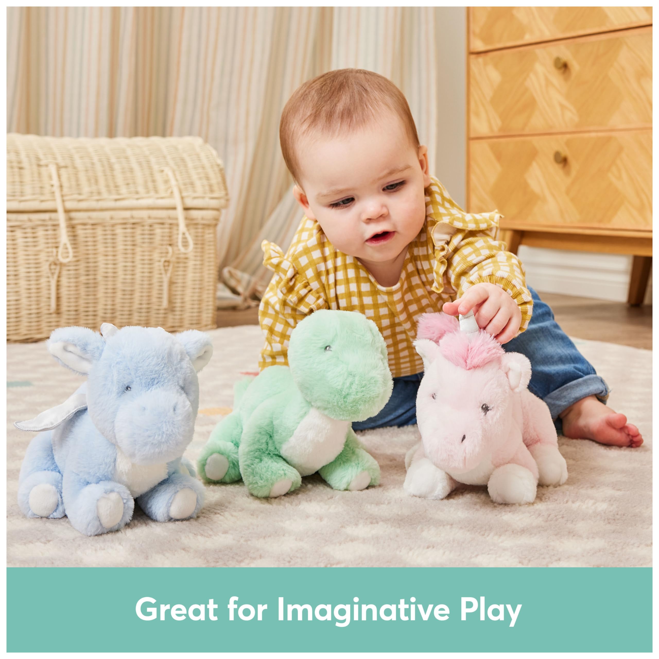 Foto 8 pulgar | Peluche Gund Baby Fern Dinosaur Para Bebés Y Niños Pequeños - Venta Internacional.