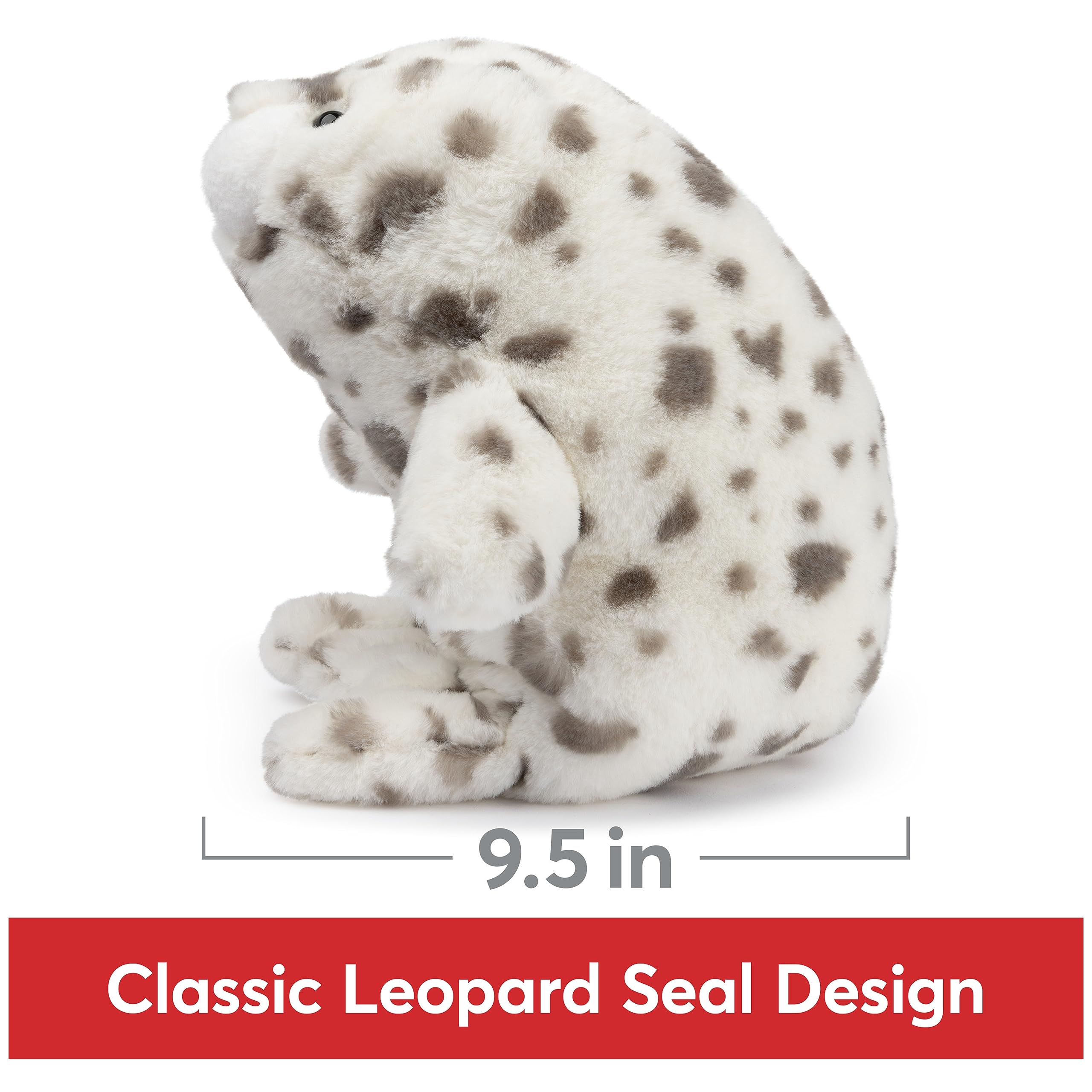 Foto 6 pulgar | Peluche Gund Nuri Leopard Seal, 25 Cm, Color Blanco/gris - Venta Internacional.