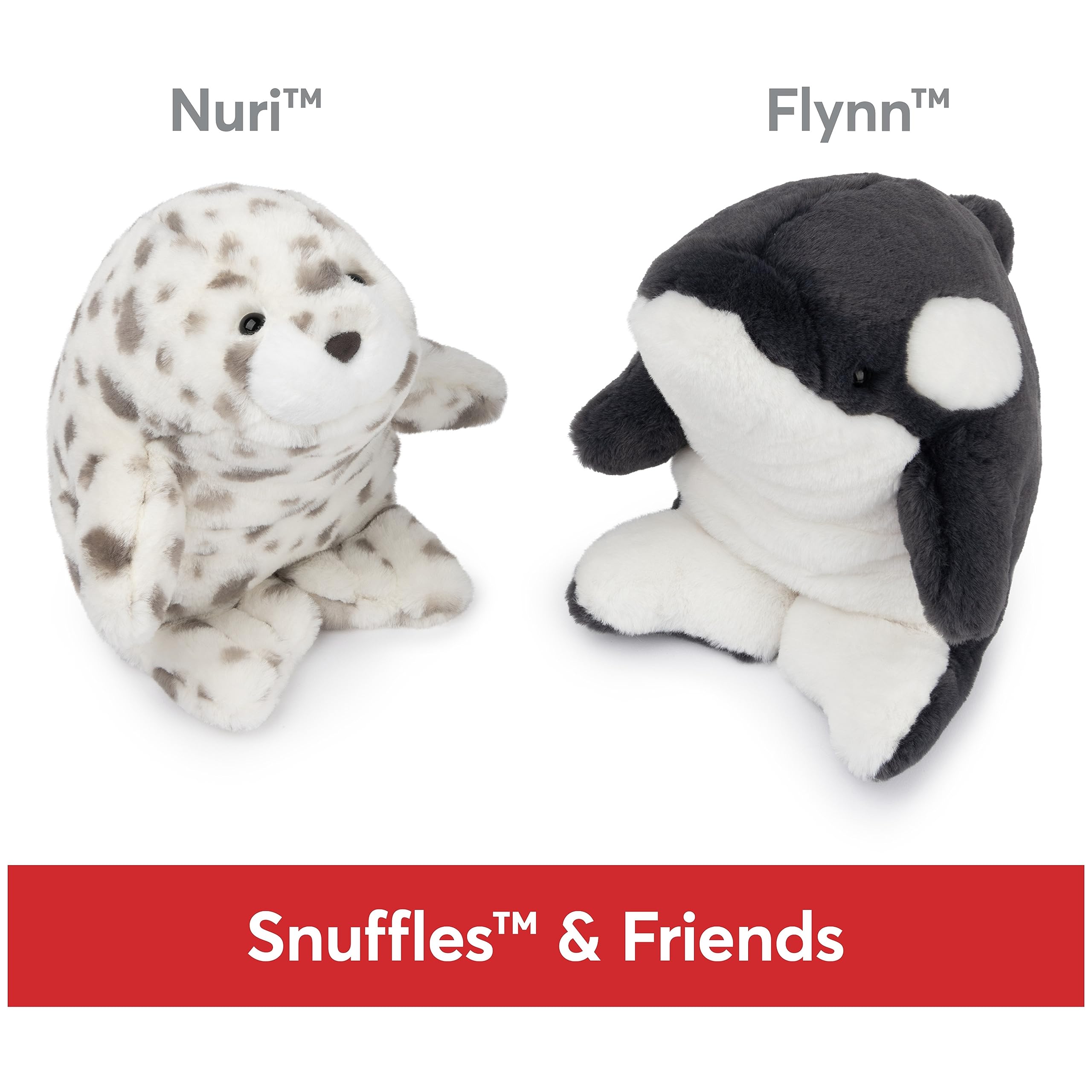 Foto 7 | Peluche Gund Nuri Leopard Seal, 25 Cm, Color Blanco/gris - Venta Internacional.