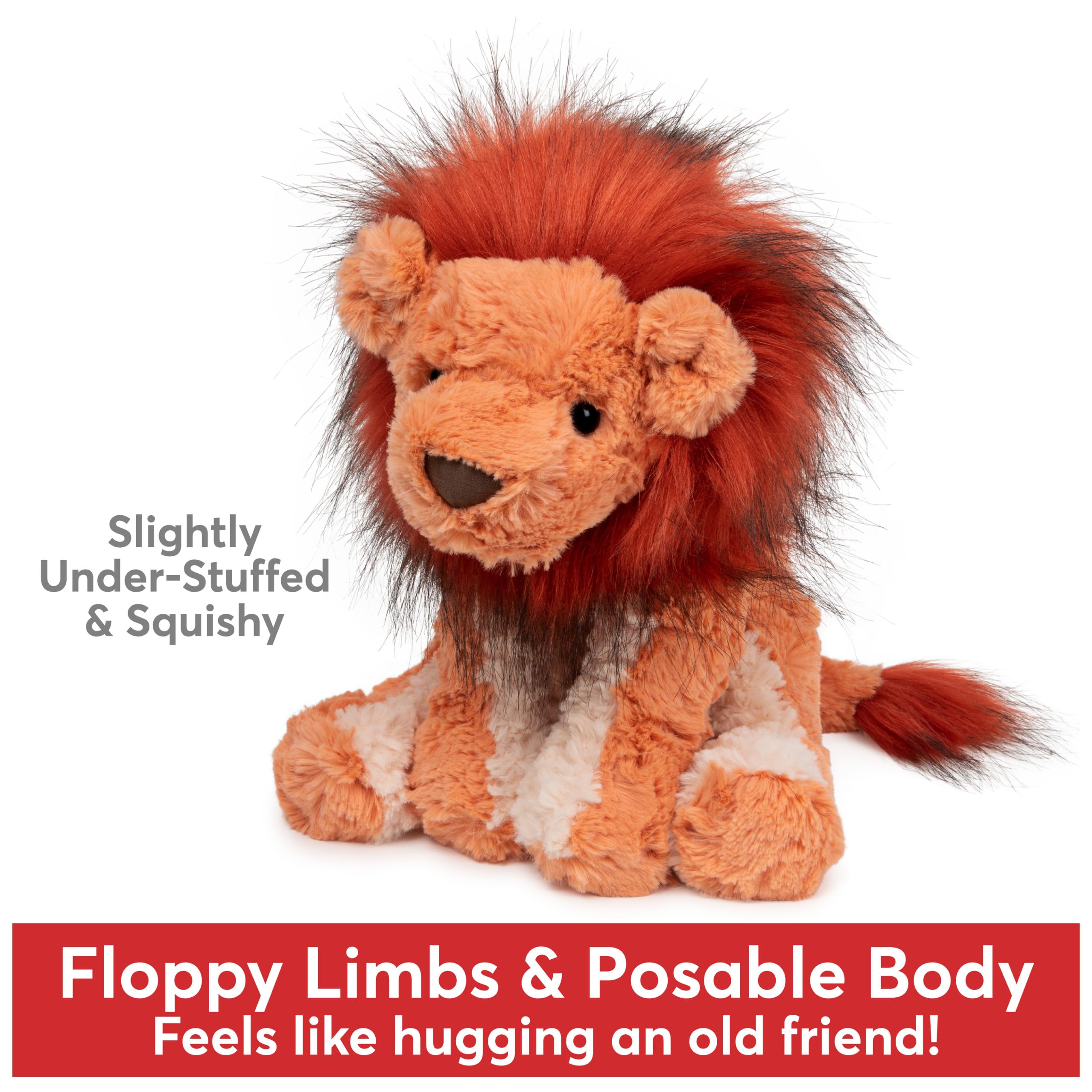 Foto 4 pulgar | Peluche De Felpa Con Forma De León De La Colección Gund Cozys, 25 Cm, Más De 1 Año - Venta Internacional.