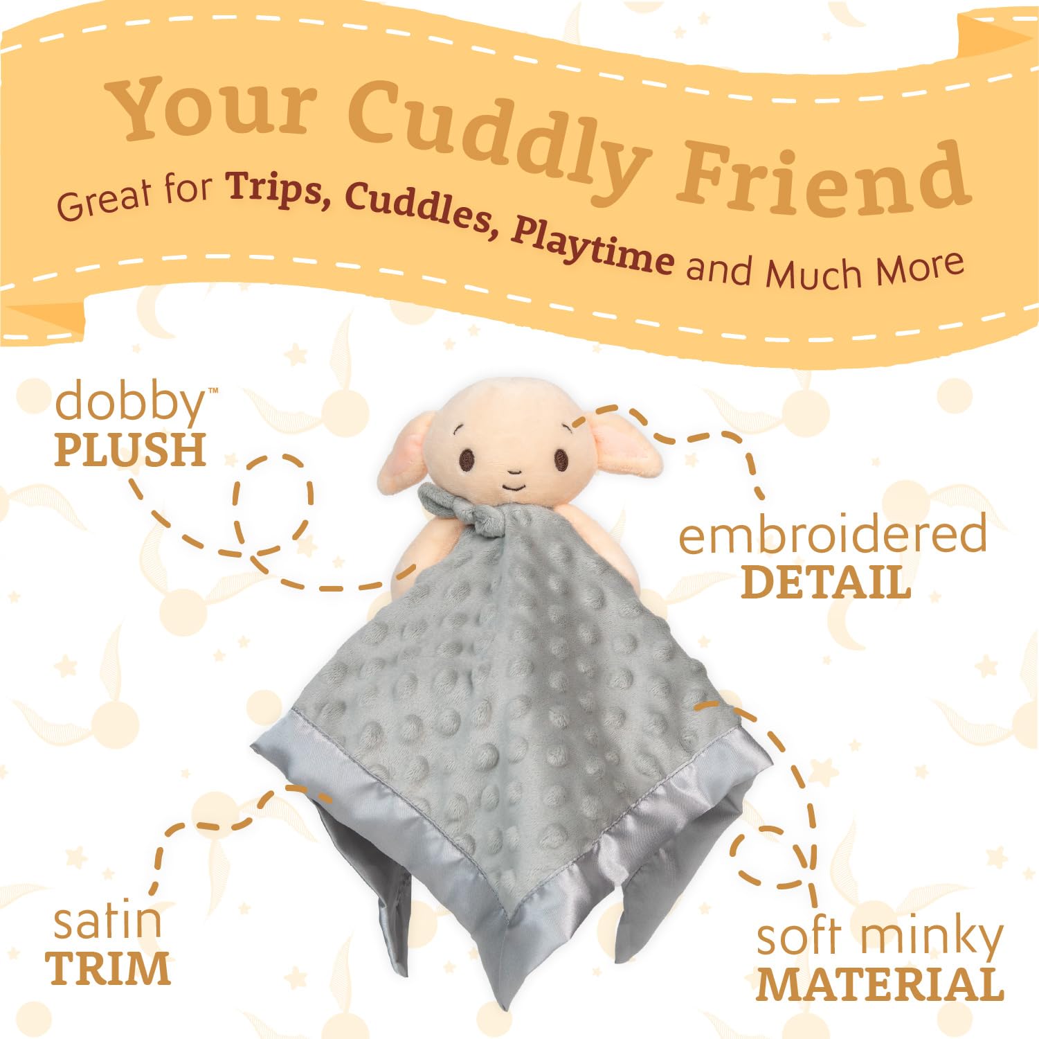 Foto 3 pulgar | Manta De Seguridad Kids Preferred Harry Potter Dobby De 30 Cm - Venta Internacional.