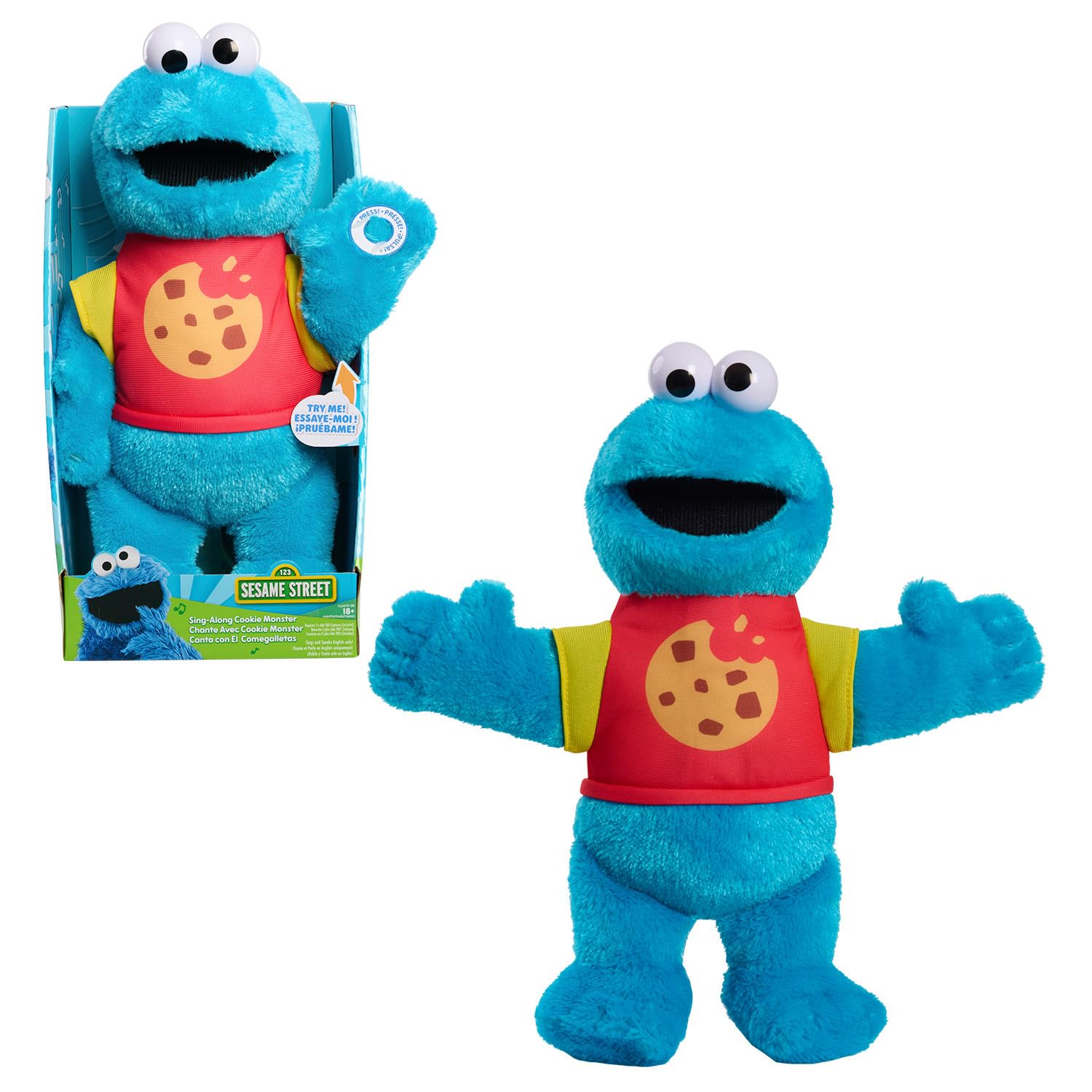 Foto 2 pulgar | Peluche De Peluche Just Play Sesame Street Cookie Monster - Venta Internacional.