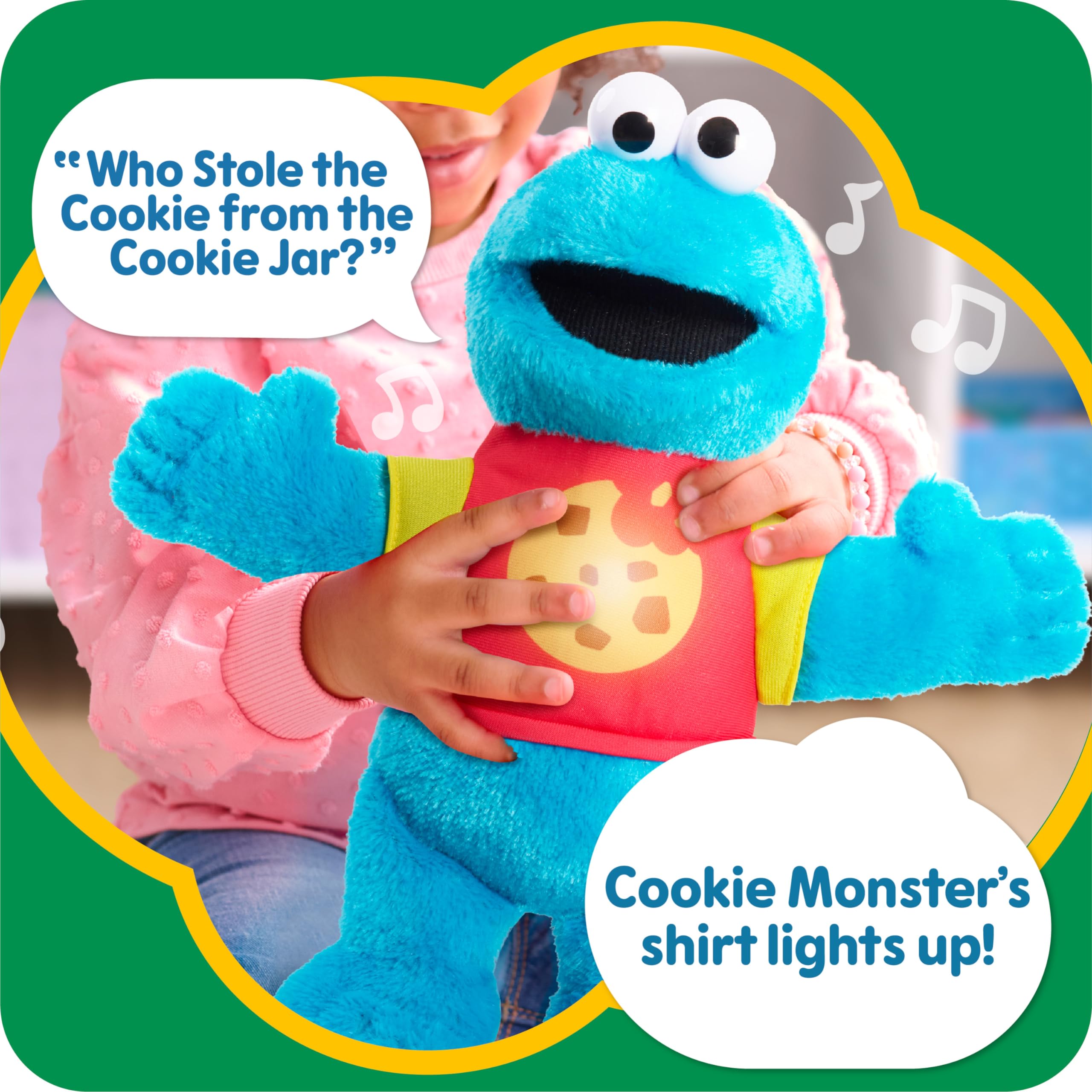 Foto 4 | Peluche De Peluche Just Play Sesame Street Cookie Monster - Venta Internacional.