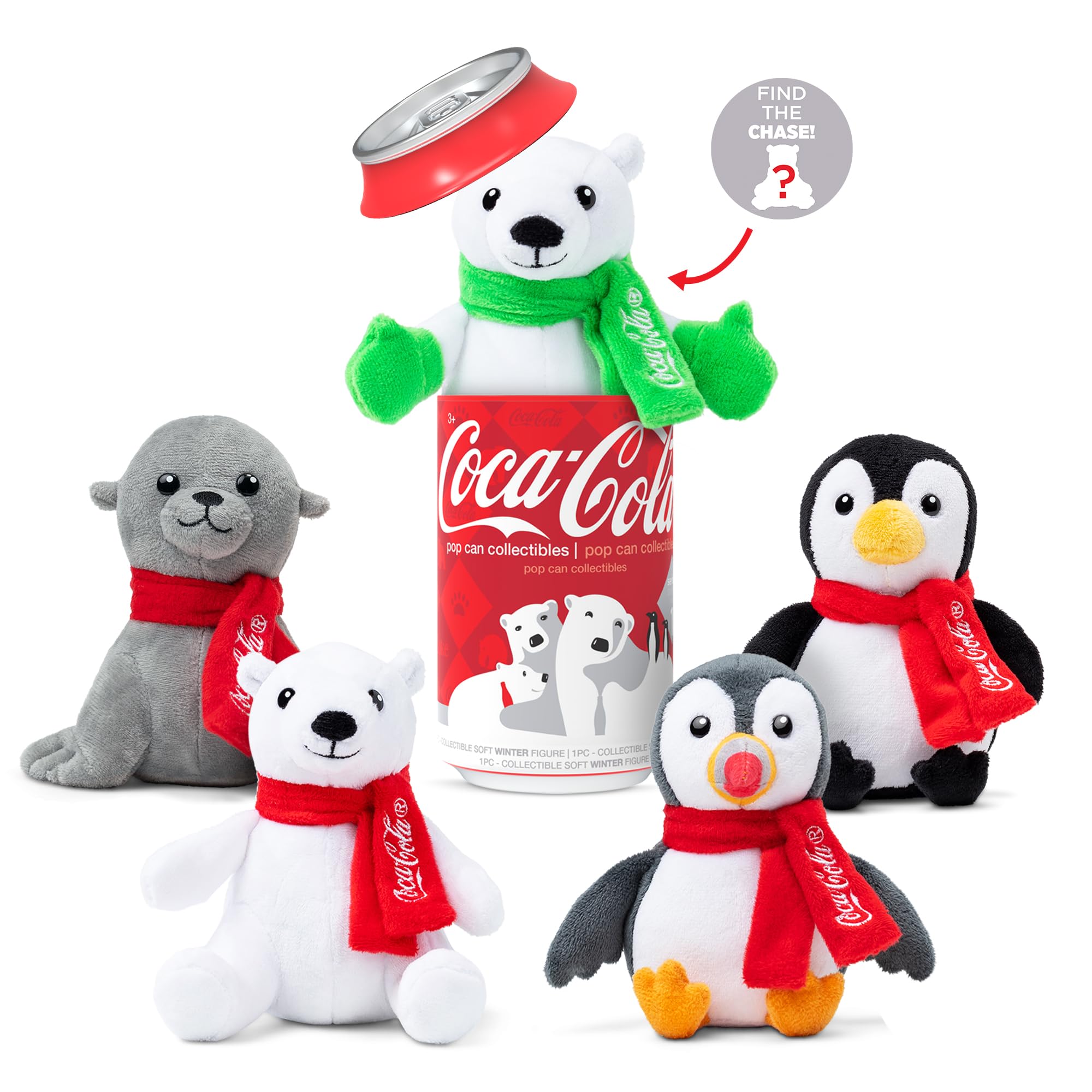 Foto 2 pulgar | Latas Coleccionables De Coca-cola Con Forma De Peluche De Peluche De 5 Pulgadas - Venta Internacional.