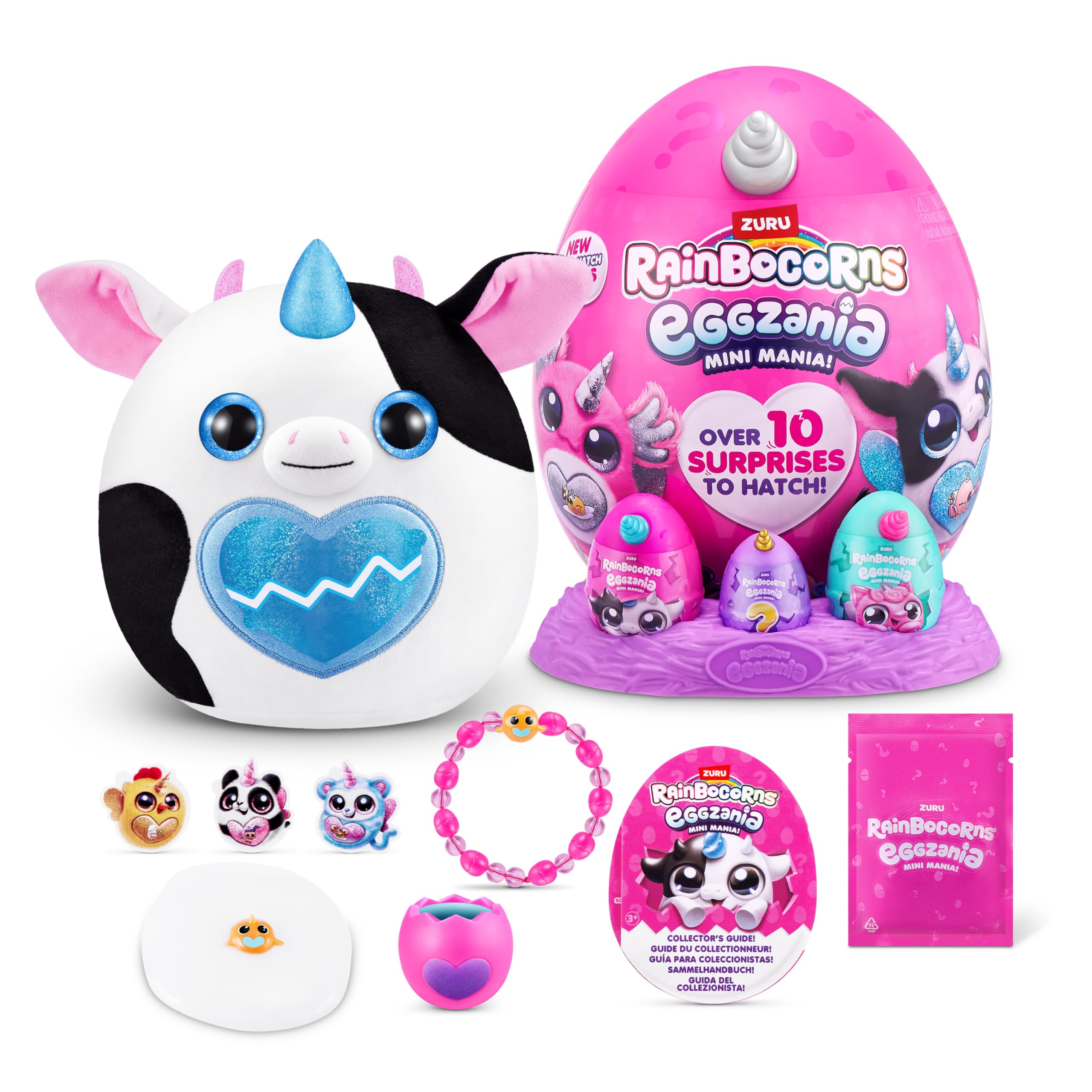 Foto 2 pulgar | Peluche Rainbocorns Eggzania Mini Mania Cow Para Niñas - Venta Internacional.