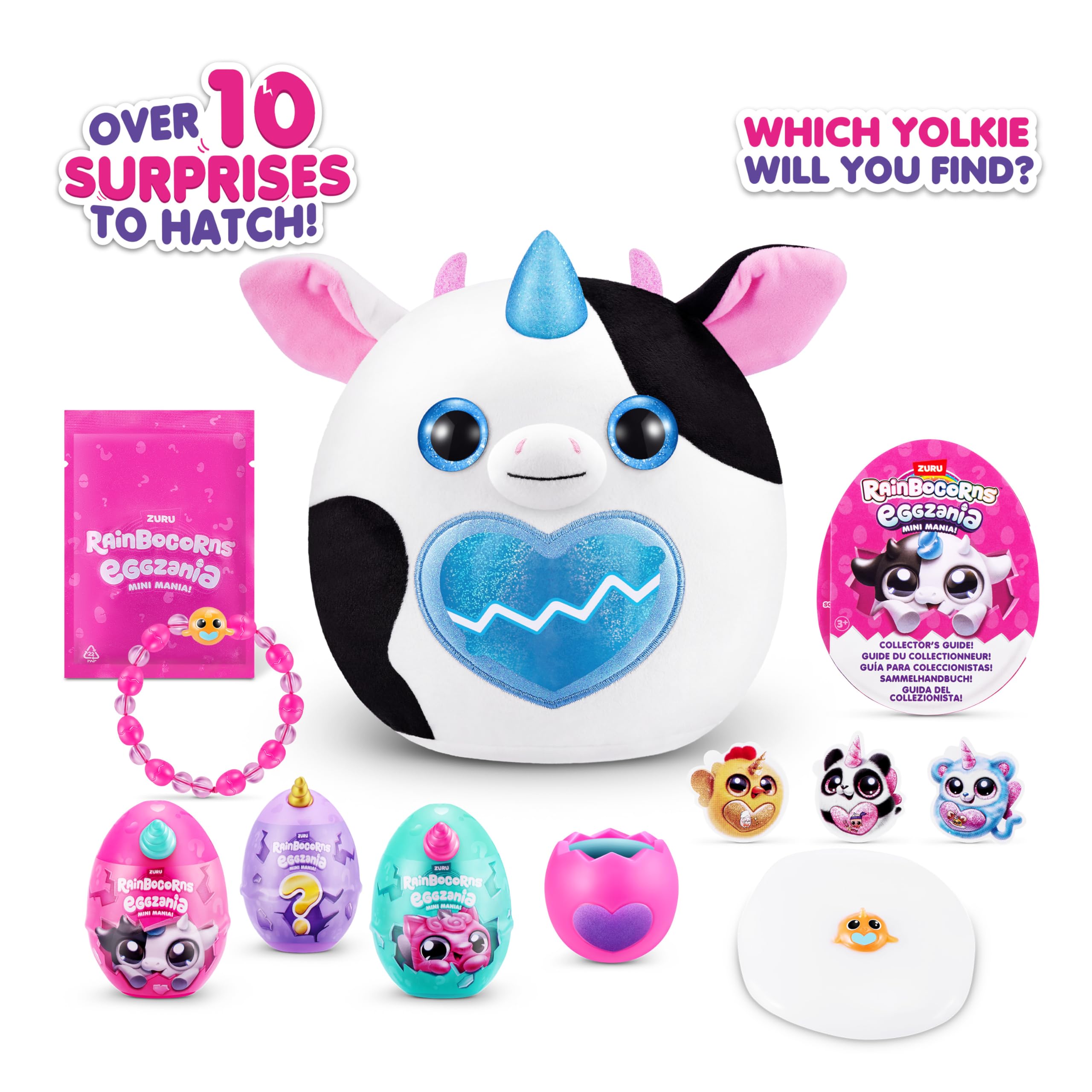 Foto 2 | Peluche Rainbocorns Eggzania Mini Mania Cow Para Niñas - Venta Internacional.