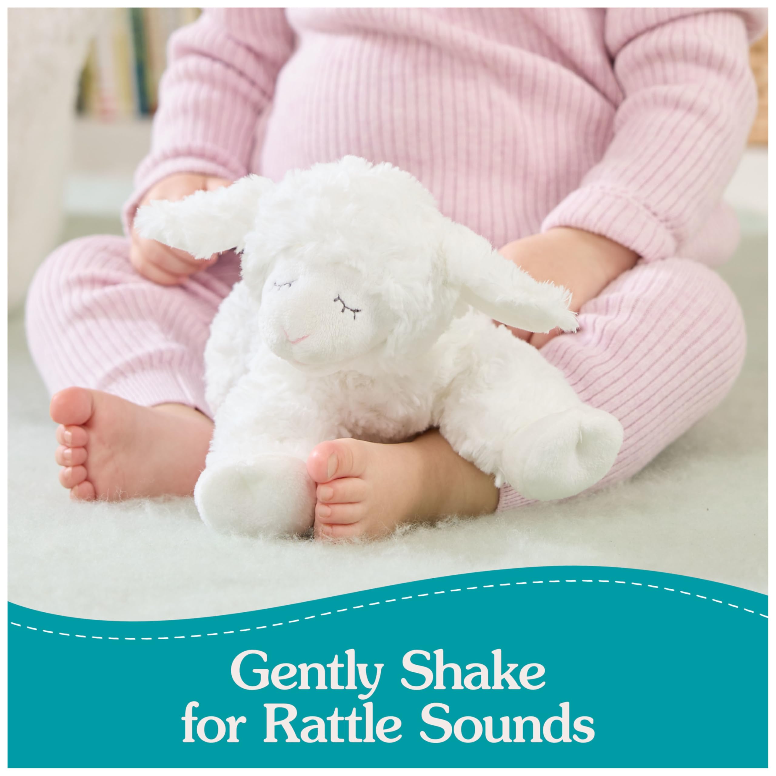 Foto 4 pulgar | Peluche Rattle Gund Baby Winky Lamb 100% Reciclado - Venta Internacional.
