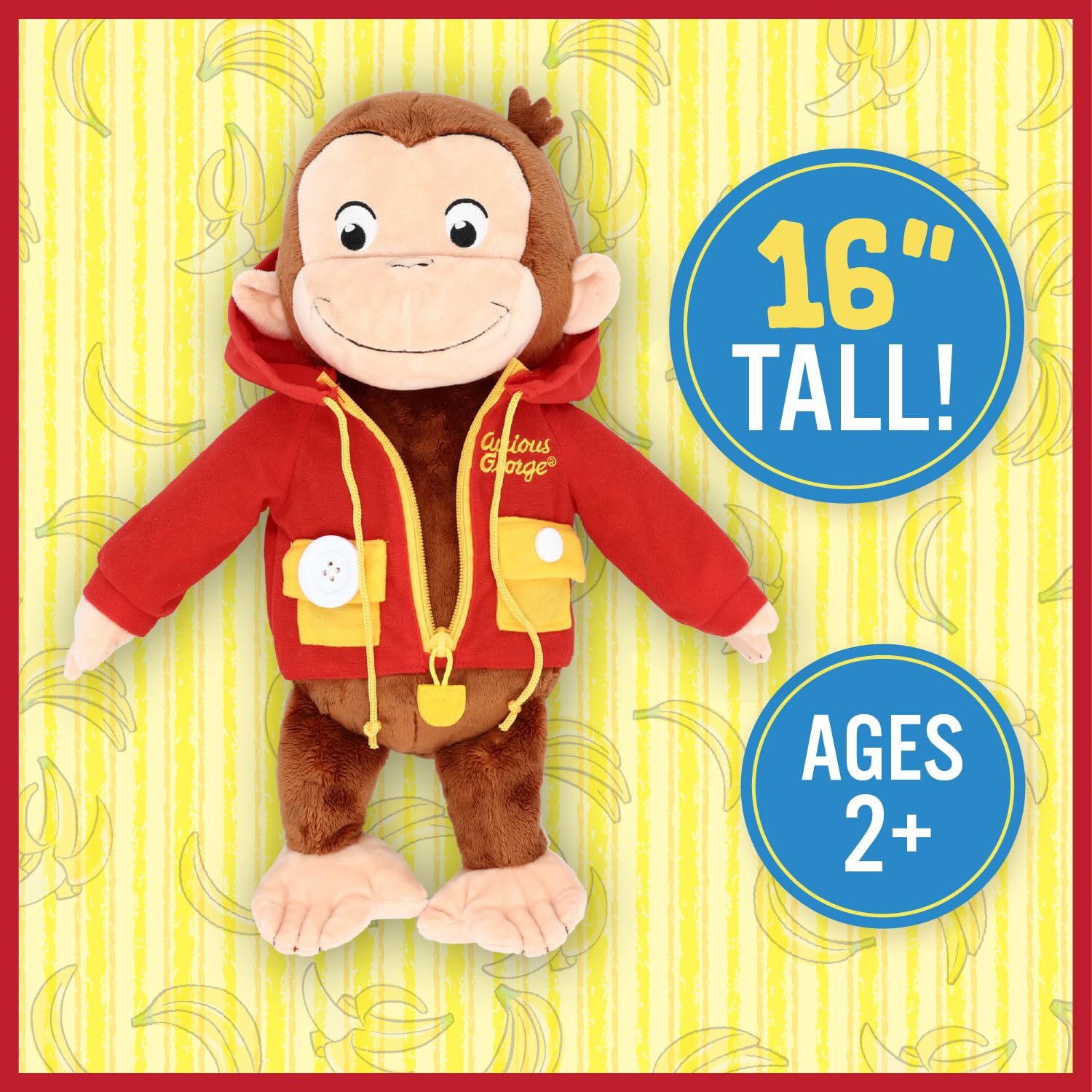 Foto 5 | Animal De Peluche Preferido Por Los Niños: Curious George Aprende A Vestirse - Venta Internacional.