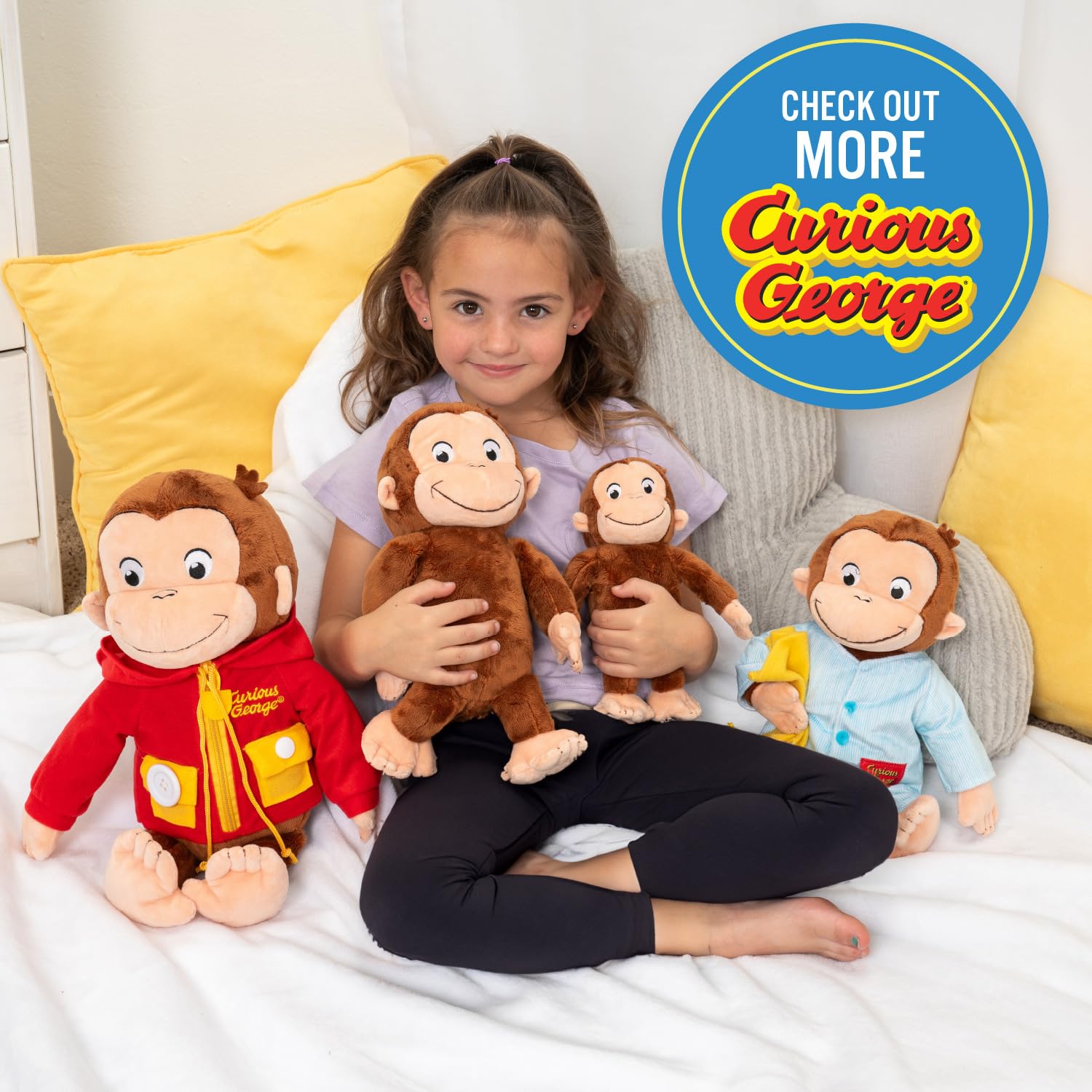 Foto 7 pulgar | Animal De Peluche Preferido Por Los Niños: Curious George Aprende A Vestirse - Venta Internacional.