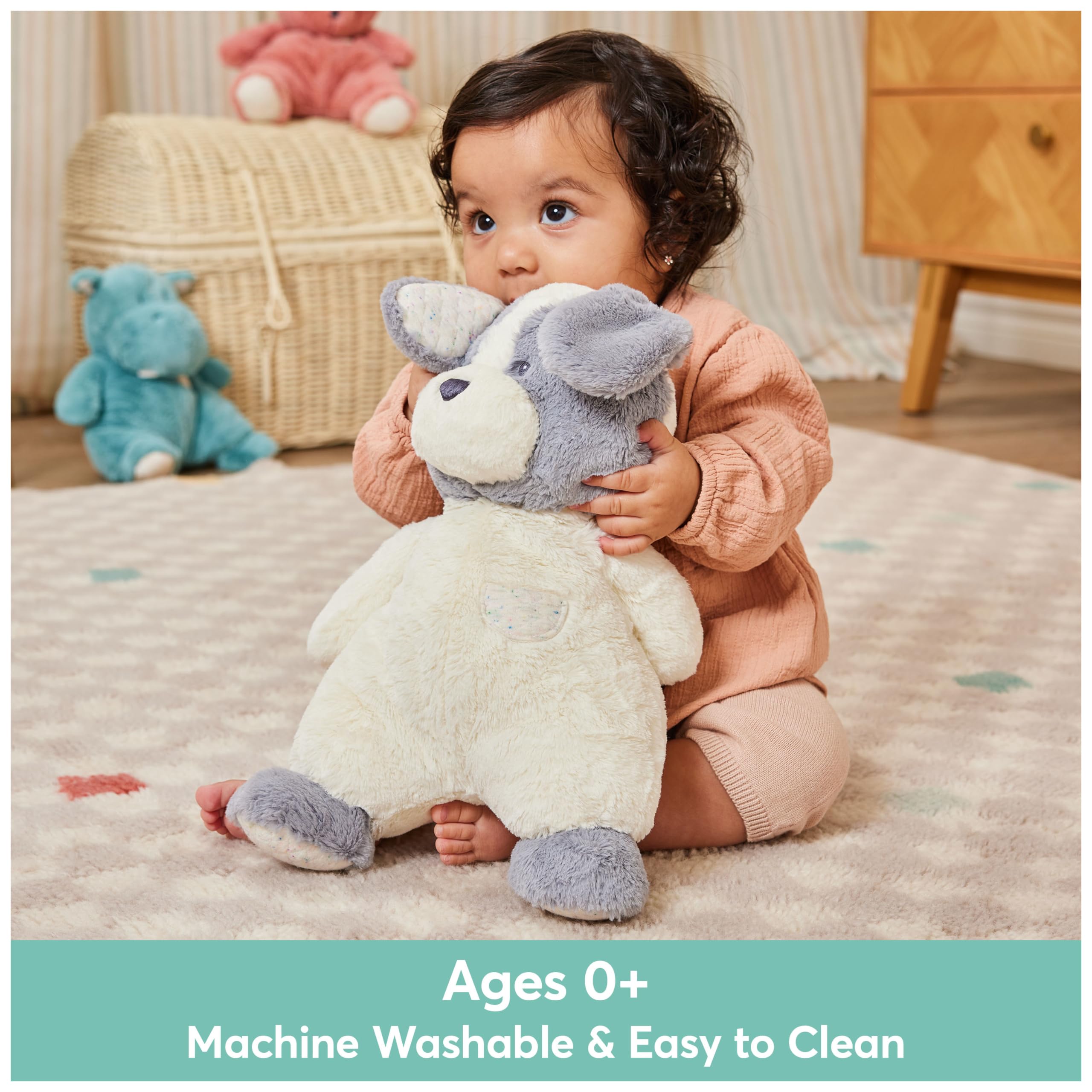 Foto 4 pulgar | Peluche Gund Oh So Snuggly Puppy Para Bebés, Color Gris Y Blanco - Venta Internacional.