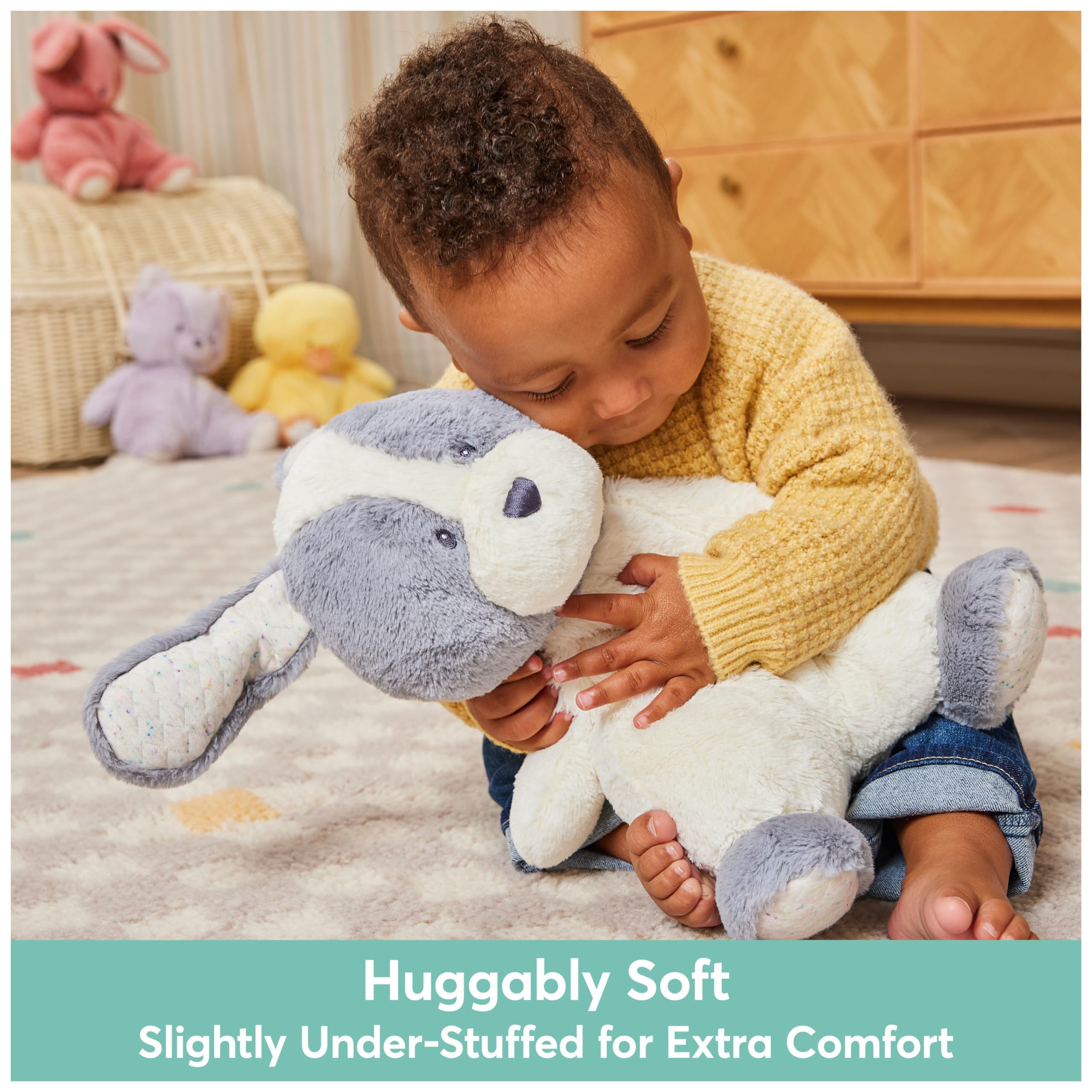 Foto 5 pulgar | Peluche Gund Oh So Snuggly Puppy Para Bebés, Color Gris Y Blanco - Venta Internacional.