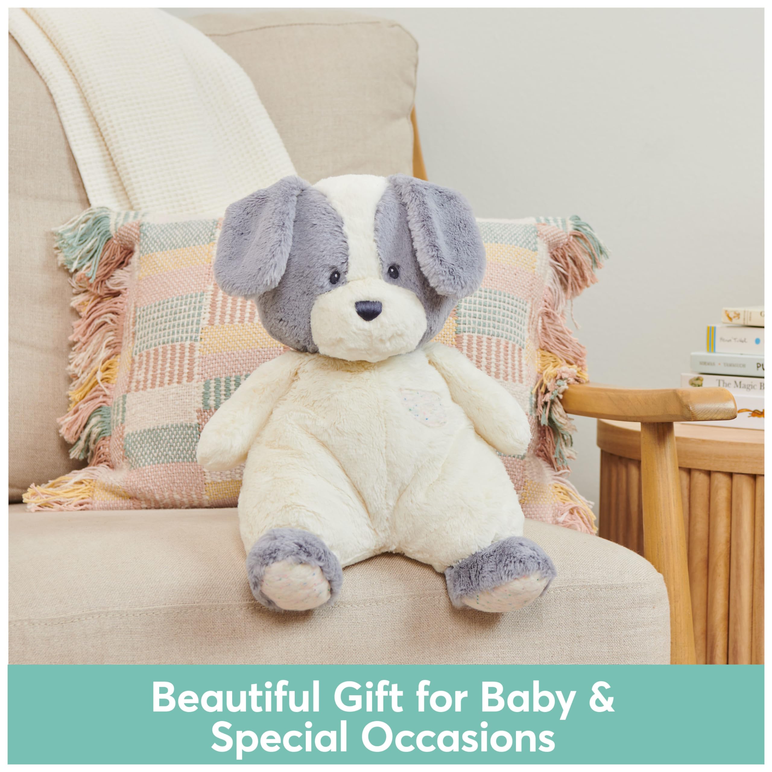 Foto 8 pulgar | Peluche Gund Oh So Snuggly Puppy Para Bebés, Color Gris Y Blanco - Venta Internacional.