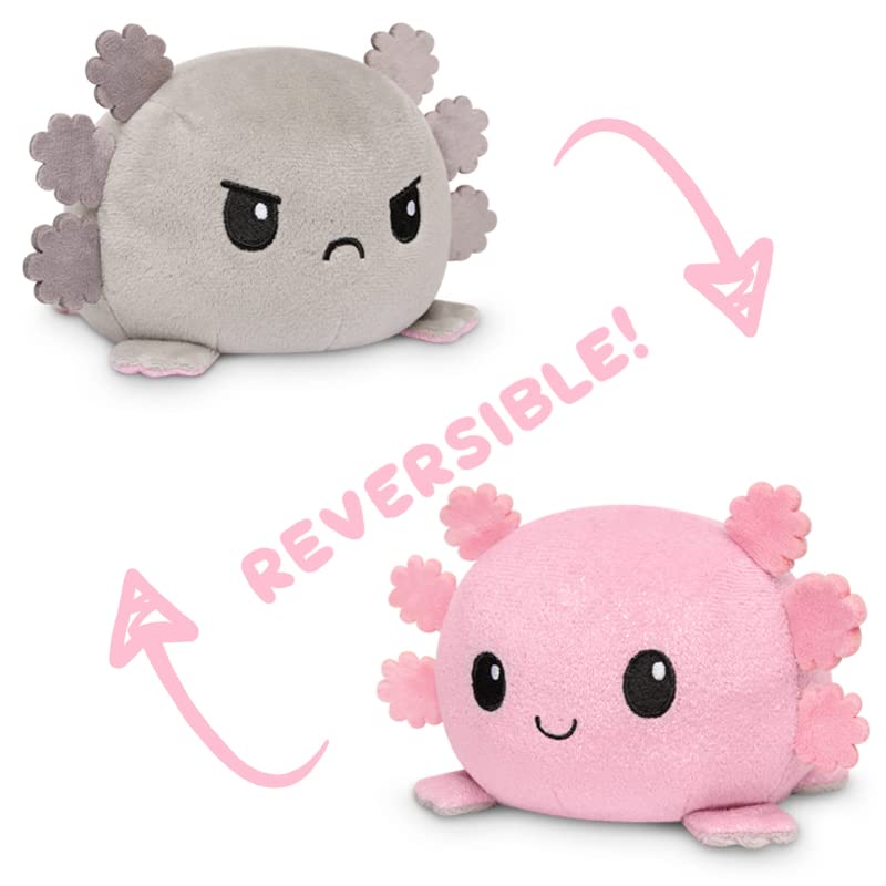 Foto 3 | Plushie Teeturtle The Original: Axolotl Reversible, Rosa Y Gris - Venta Internacional.