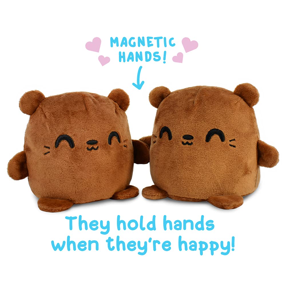 Foto 2 | Nutria Magnética Reversible De Peluche Teeturtle Plushmates - Venta Internacional.