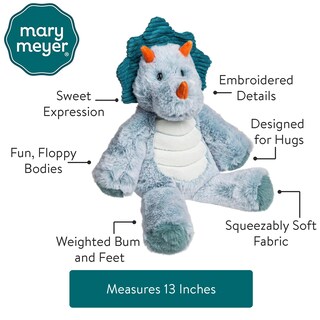 Foto 4 | Peluche Mary Meyer Marshmallow Zoo Triceratops 33 Cm - Venta Internacional.