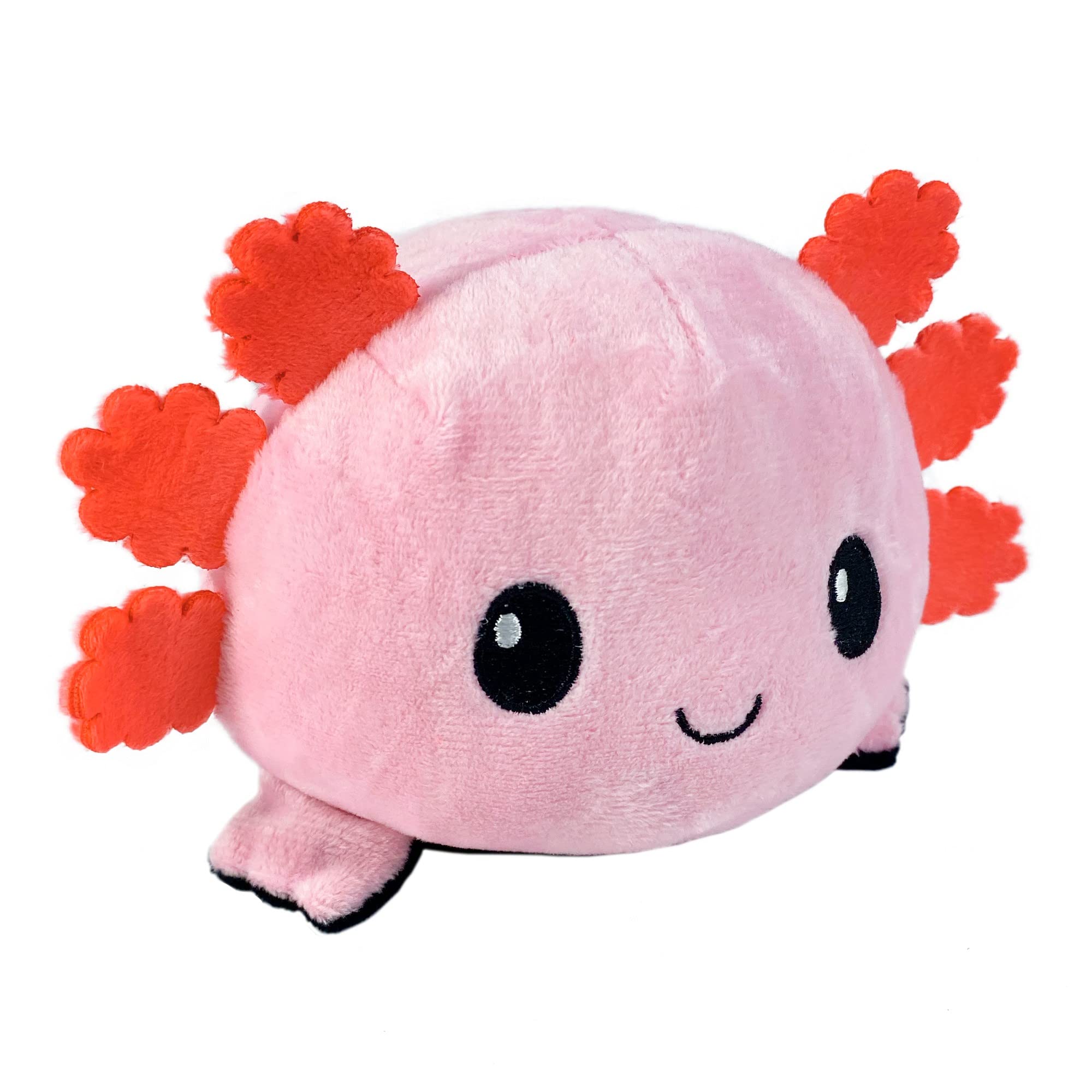 El Axolotl Reversible Original De Peluche Teeturtle, 10 Cm, Rosa - Venta Internacional.