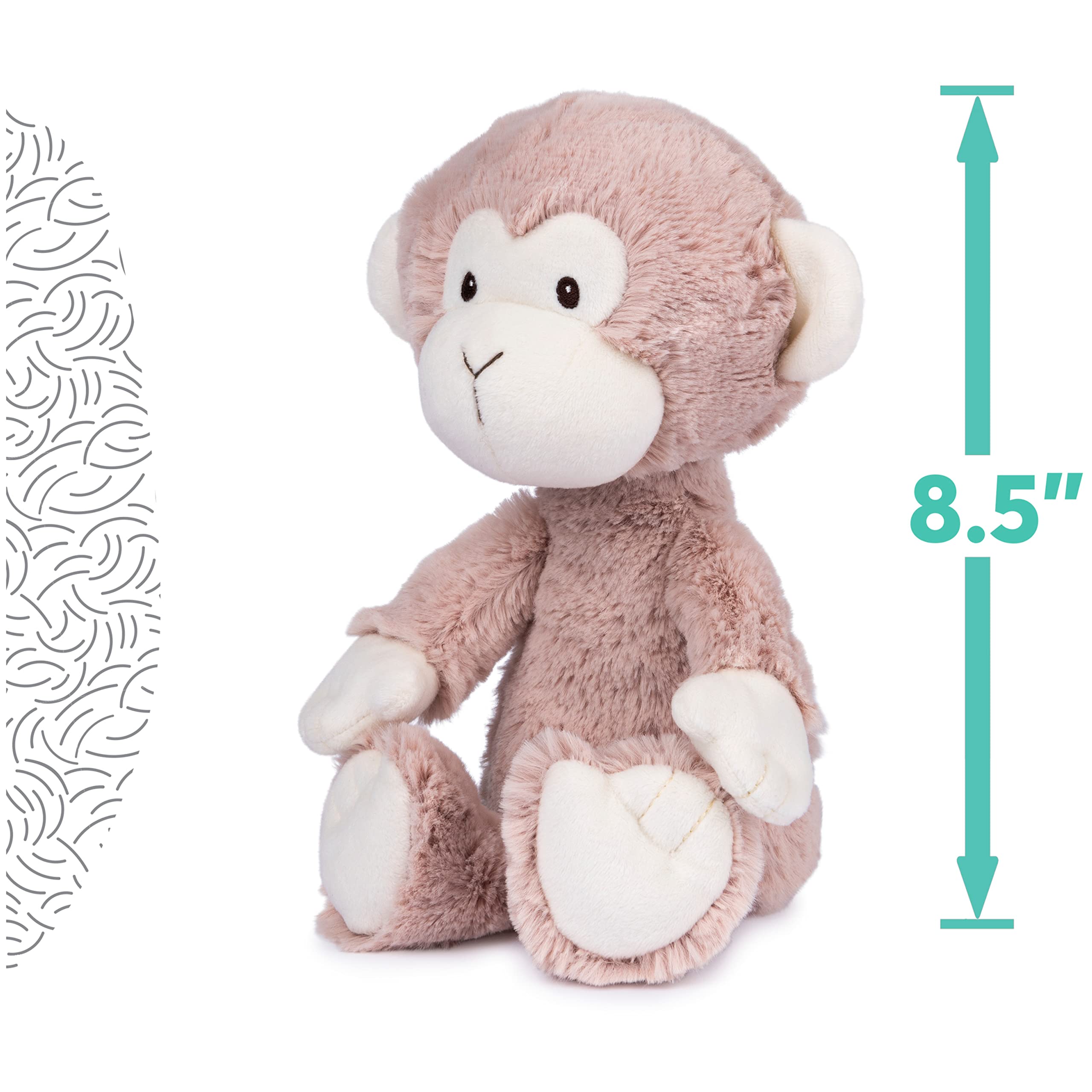 Foto 8 pulgar | Peluche Gund Baby Lil' Luvs Micah Monkey 30 Cm Marrón/crema - Venta Internacional.