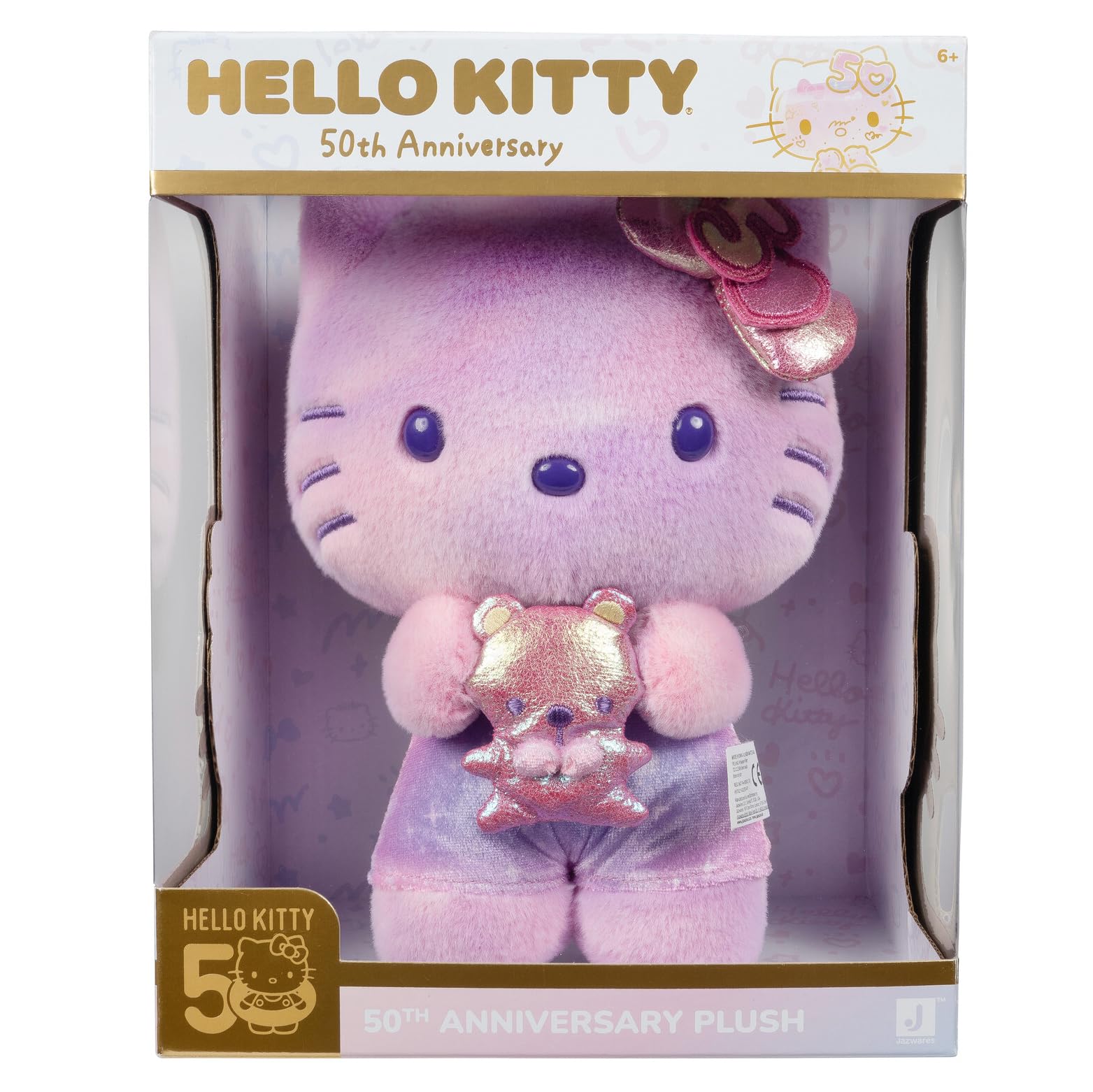 Foto 3 pulgar | Peluche Del 50 Aniversario De Hello Kitty, 20 Cm, Con Osito De Peluche - Venta Internacional.
