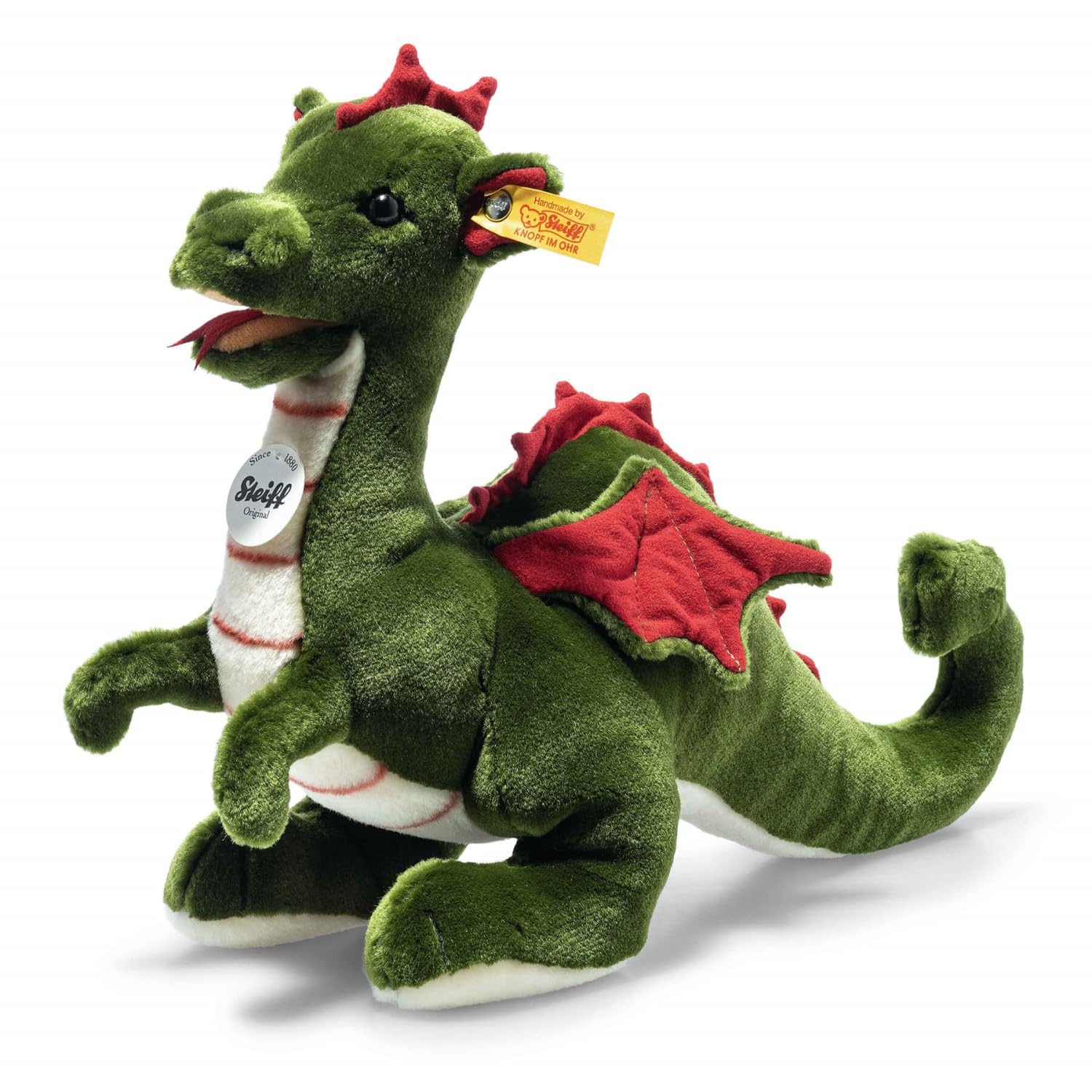 Foto 2 pulgar | Peluche Steiff Rocky Dragon Fantasy 33 Cm Verde Y Rojo - Venta Internacional.