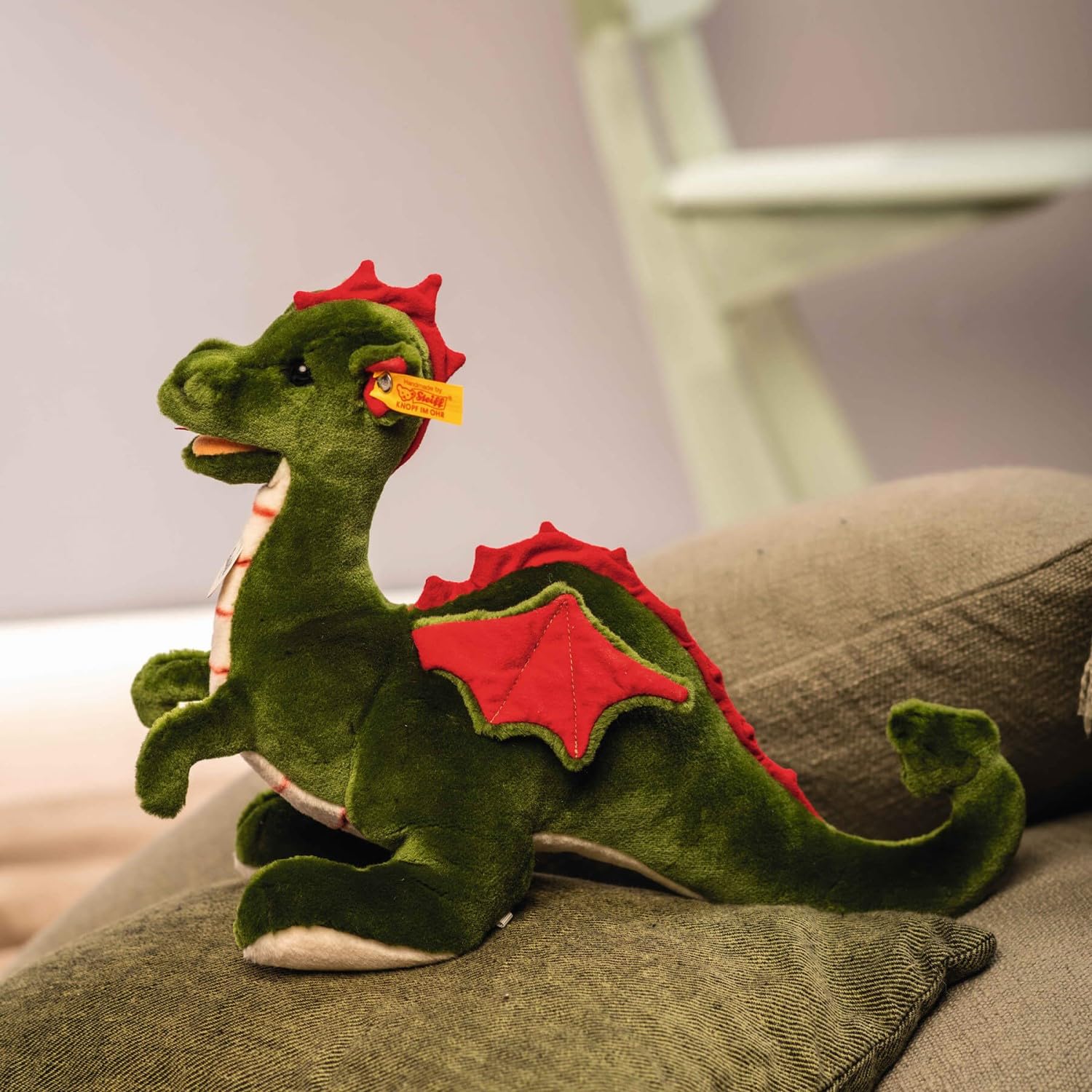 Foto 4 pulgar | Peluche Steiff Rocky Dragon Fantasy 33 Cm Verde Y Rojo - Venta Internacional.