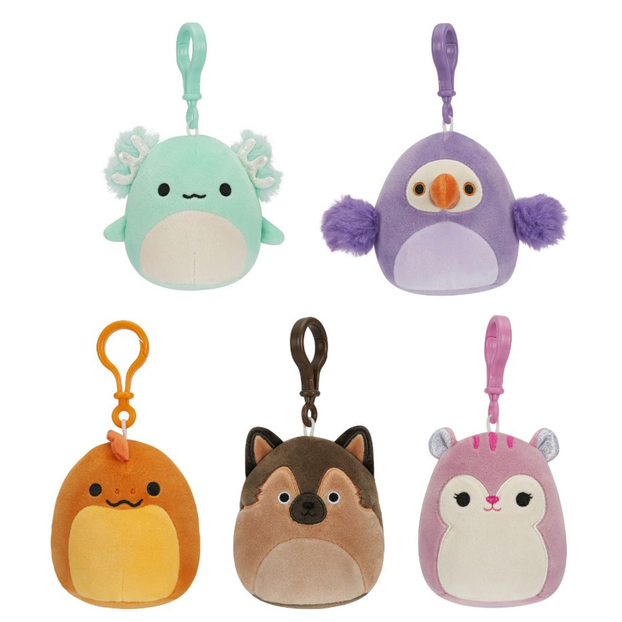 Foto 2 pulgar | Juguete De Peluche Squishmallows Original Con Clip, 3.5 Pulgadas, Paquete De 5 - Venta Internacional.