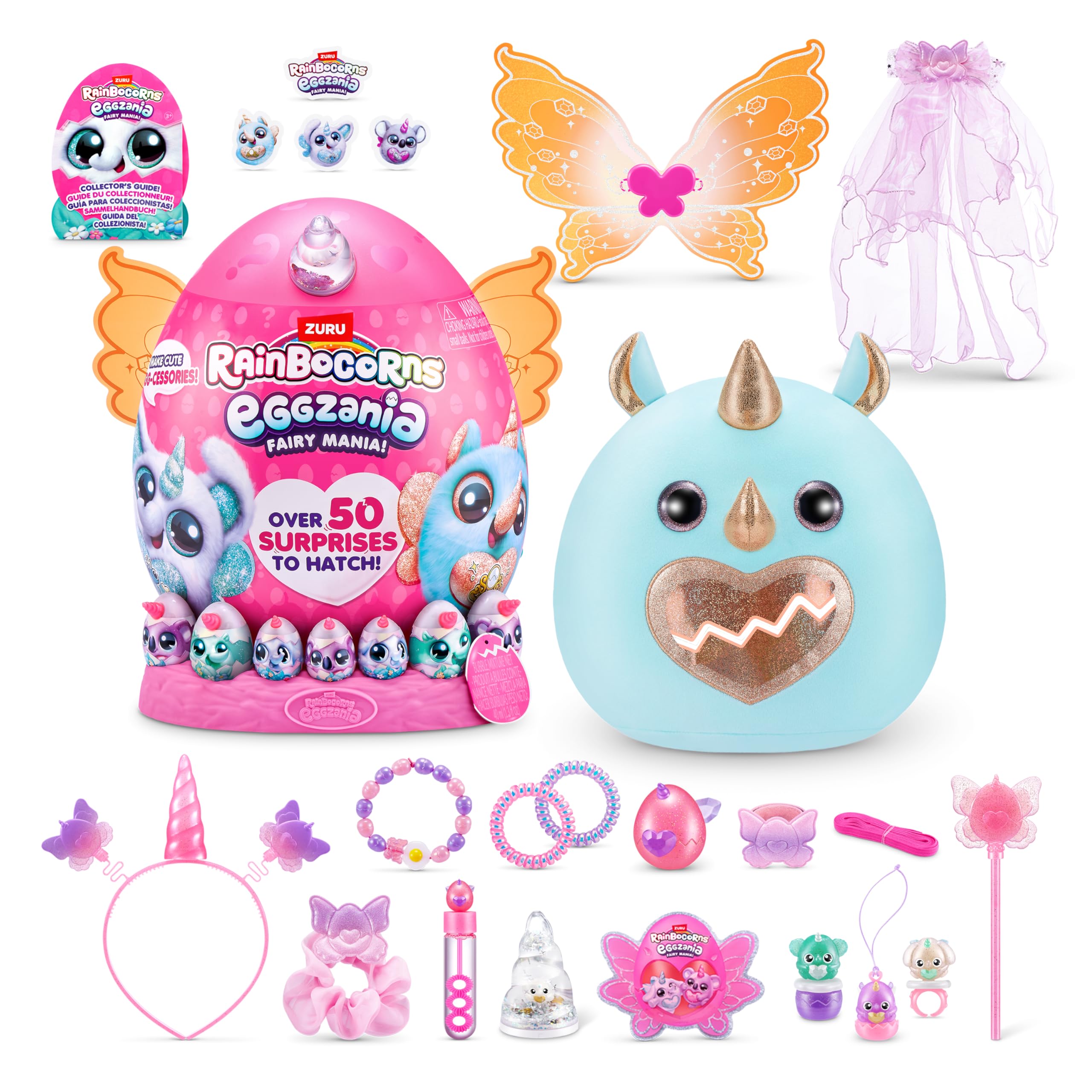 Foto 1 | Peluche Rainbocorns Eggzania Fairy Mania Rhino Zuru Girls - Venta Internacional.