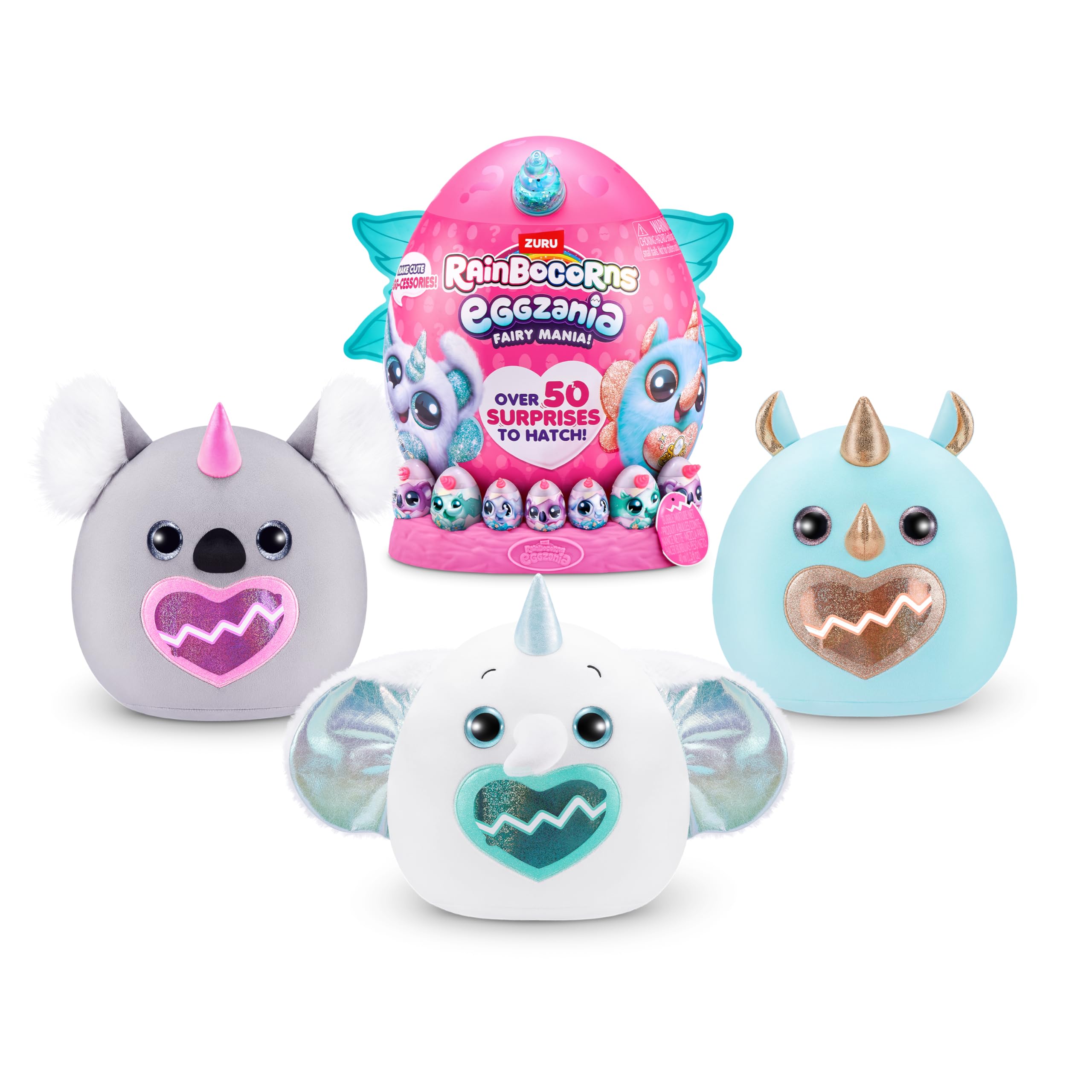 Foto 4 | Peluche Rainbocorns Eggzania Fairy Mania Rhino Zuru Girls - Venta Internacional.
