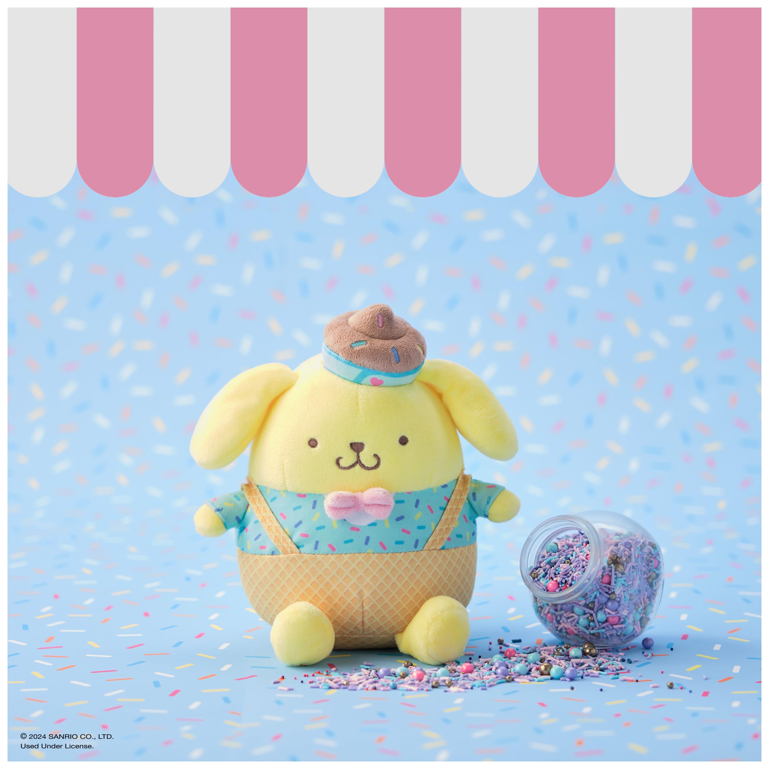Foto 3 pulgar | Peluche Gund Sanrio Hello Kitty Pompompurin Helado 15 Cm - Venta Internacional.