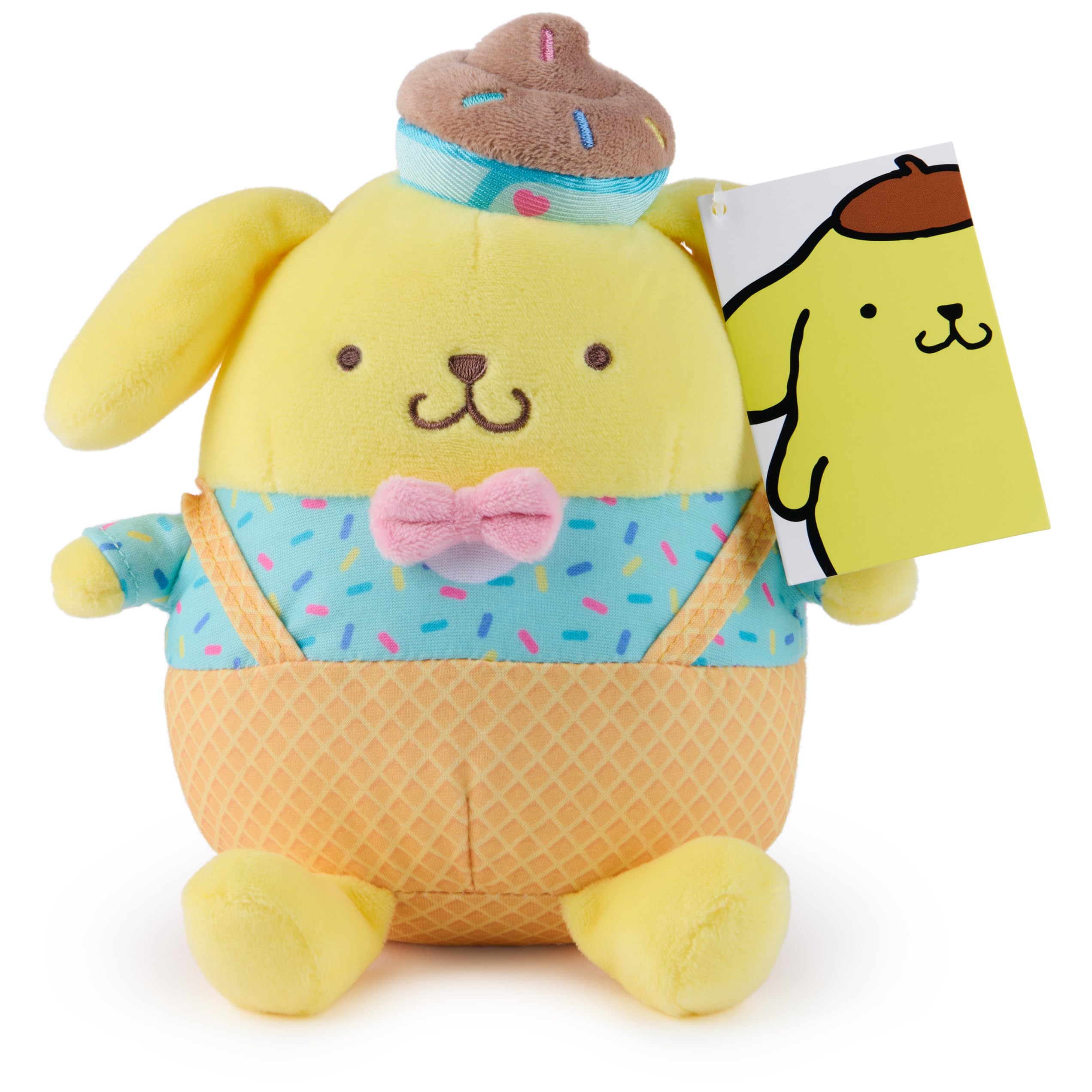 Foto 7 pulgar | Peluche Gund Sanrio Hello Kitty Pompompurin Helado 15 Cm - Venta Internacional.