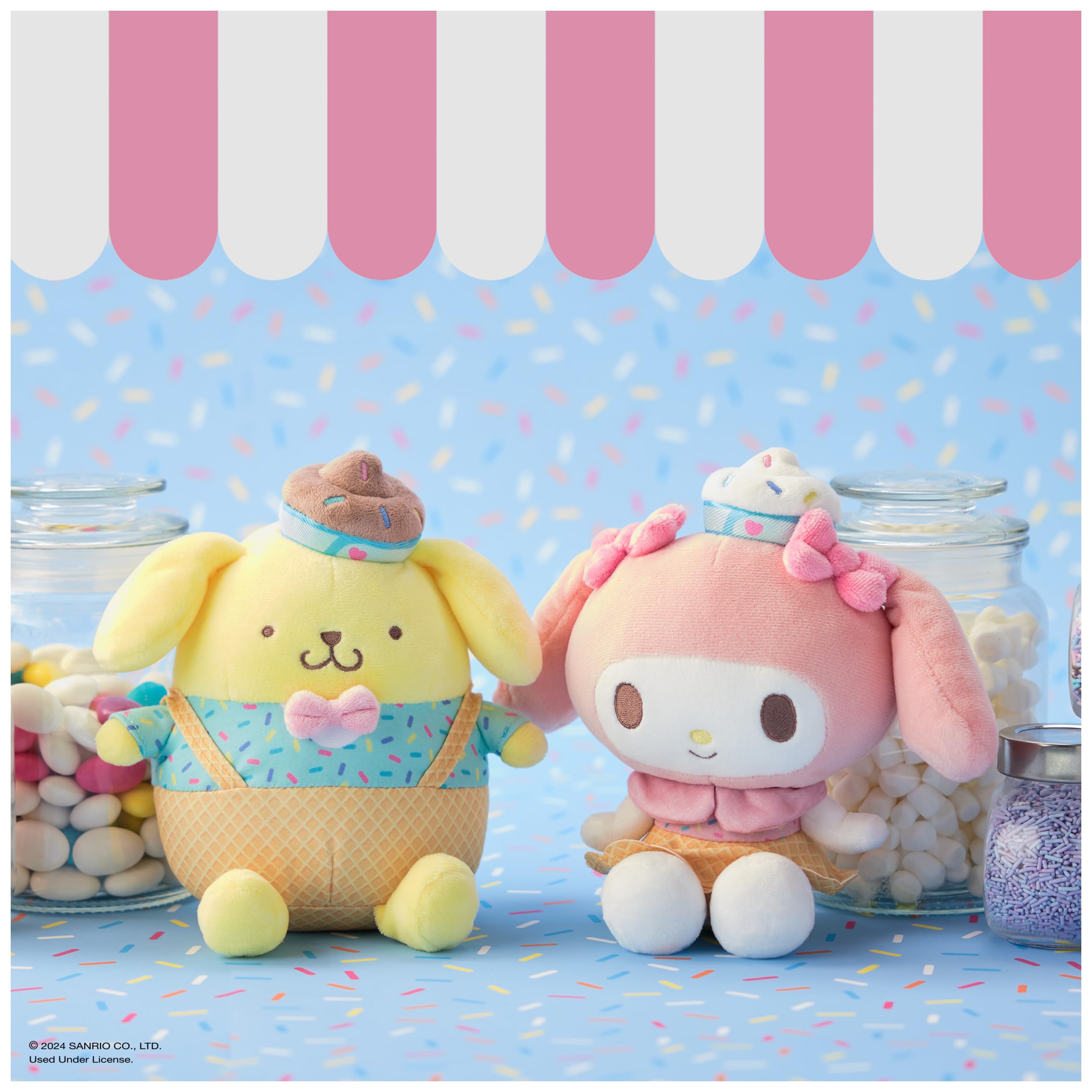 Foto 8 pulgar | Peluche Gund Sanrio Hello Kitty Pompompurin Helado 15 Cm - Venta Internacional.