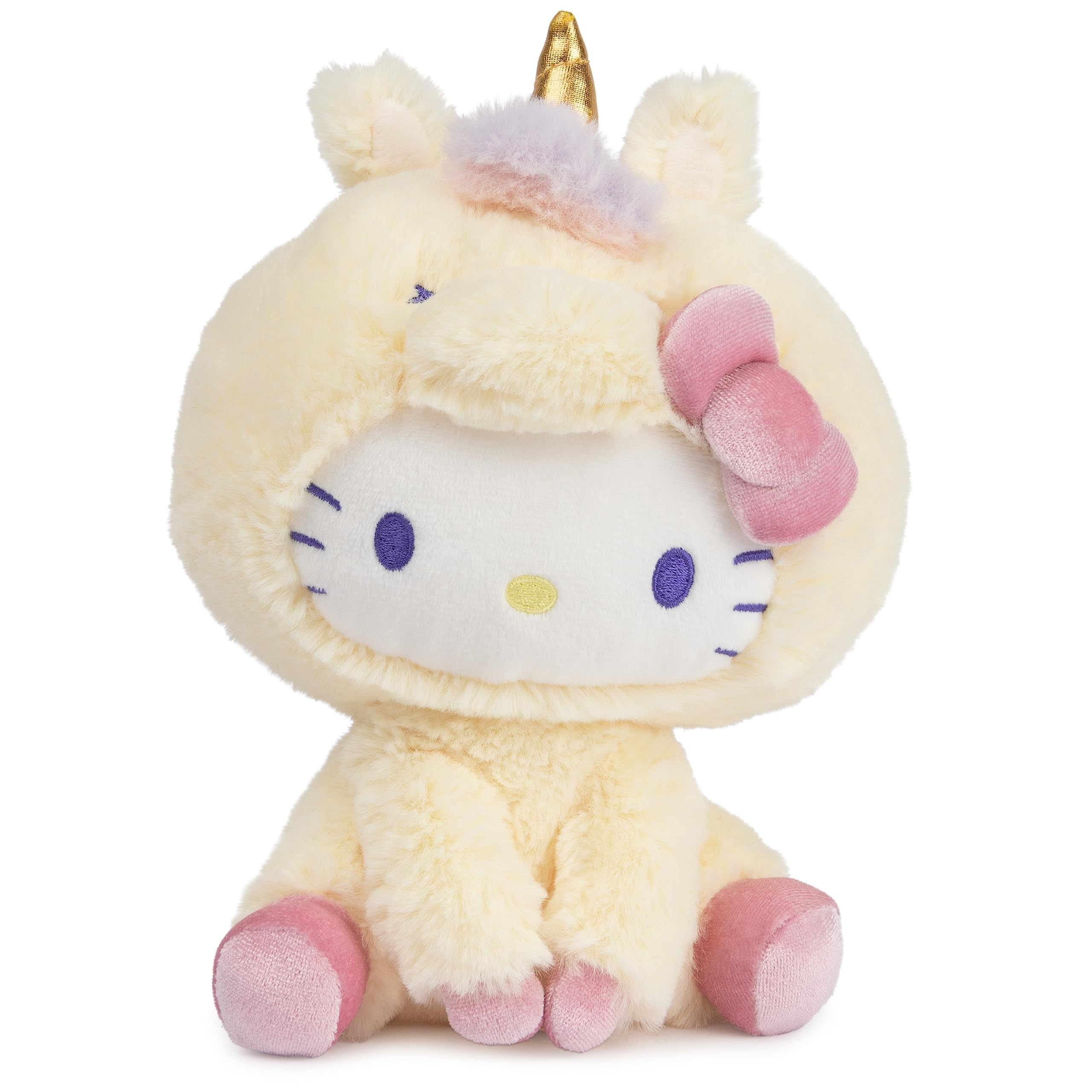 Peluche Gund Sanrio Hello Kitty Unicorn 15 Cm Amarillo - Venta Internacional.