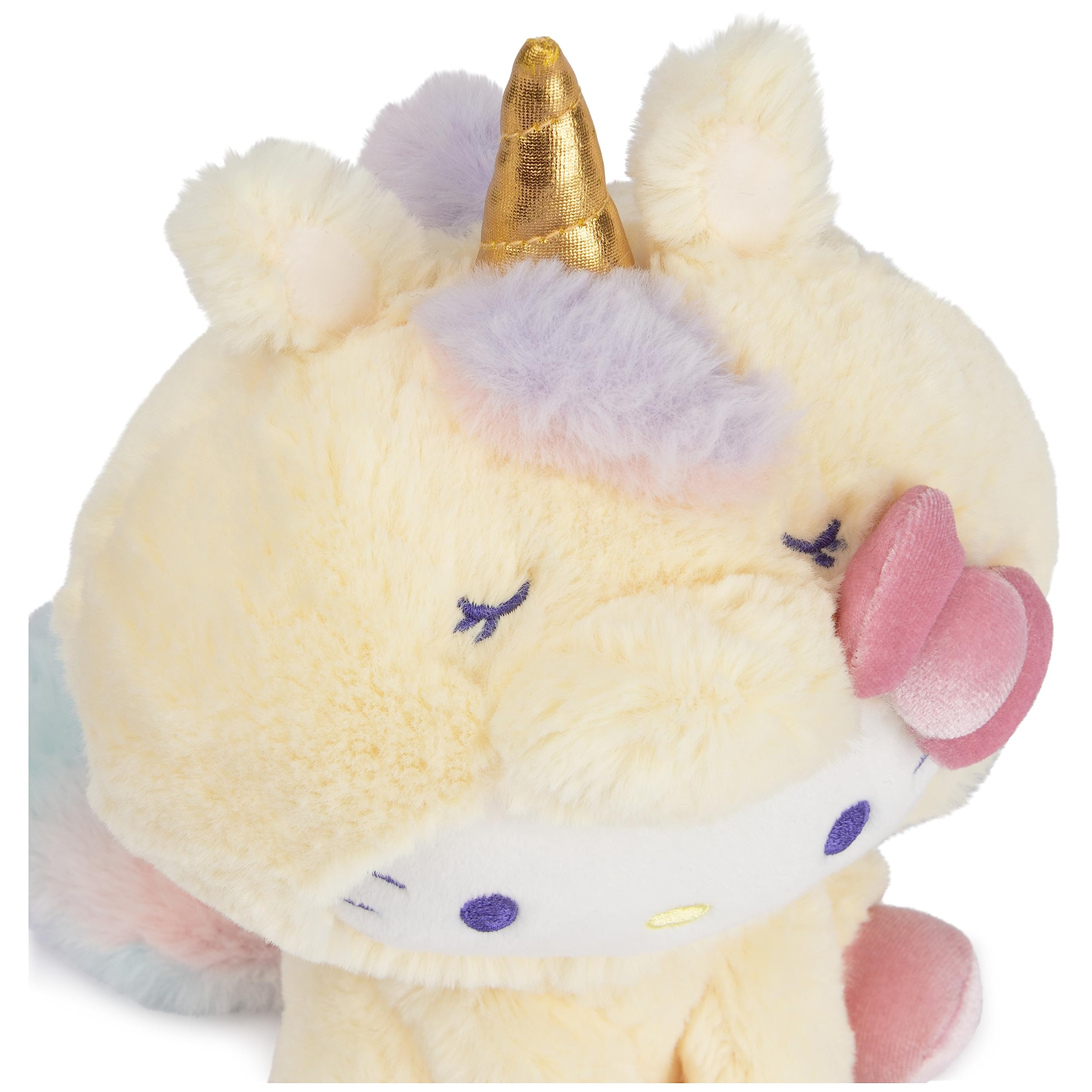 Foto 5 pulgar | Peluche Gund Sanrio Hello Kitty Unicorn 15 Cm Amarillo - Venta Internacional.