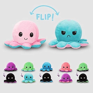 Foto 2 | Plushie Teeturtle The Original Reversible Octopus Green + Aqua - Venta Internacional.