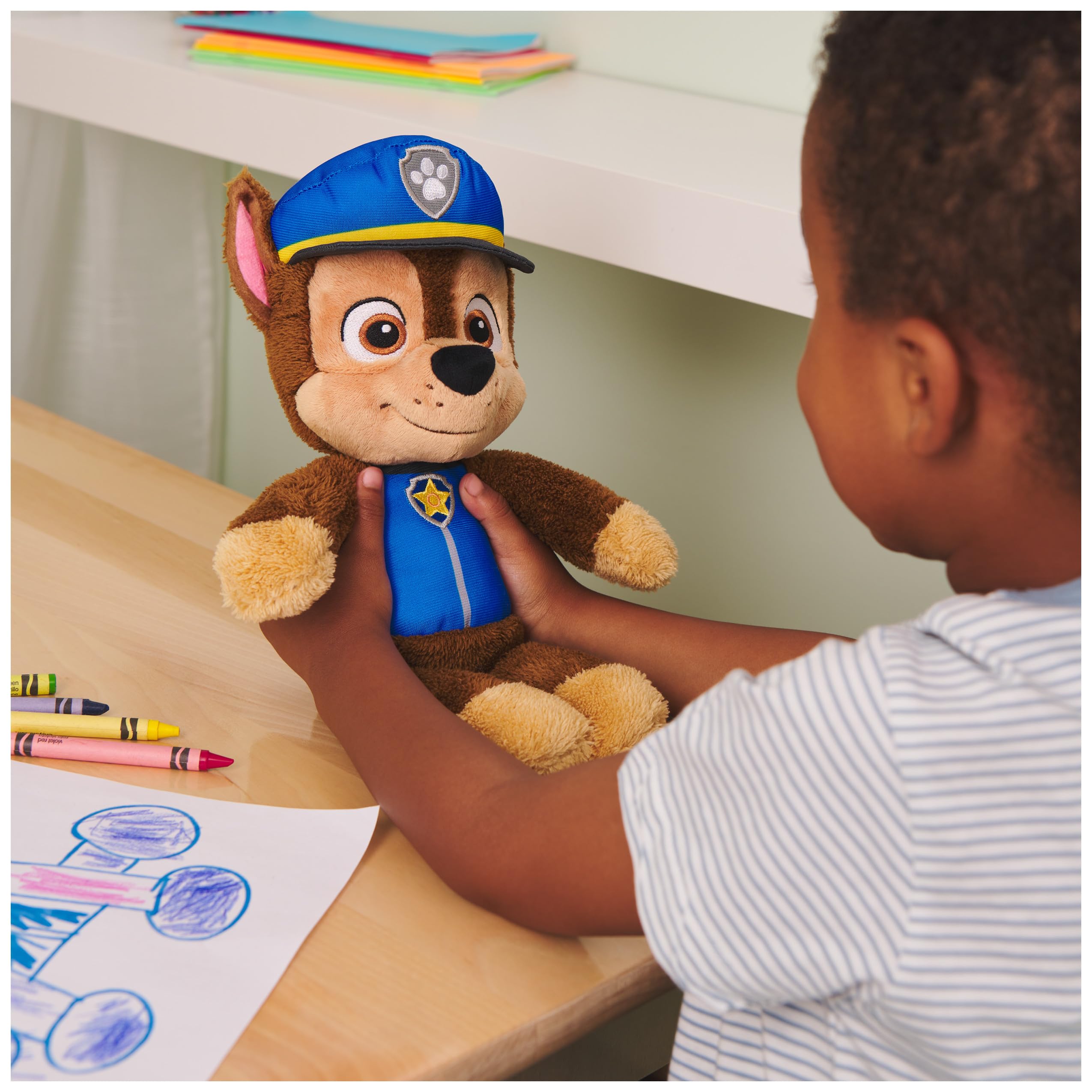 Foto 3 pulgar | Peluche Gund Paw Patrol Chase Take Along Buddy 33 Cm Azul - Venta Internacional.