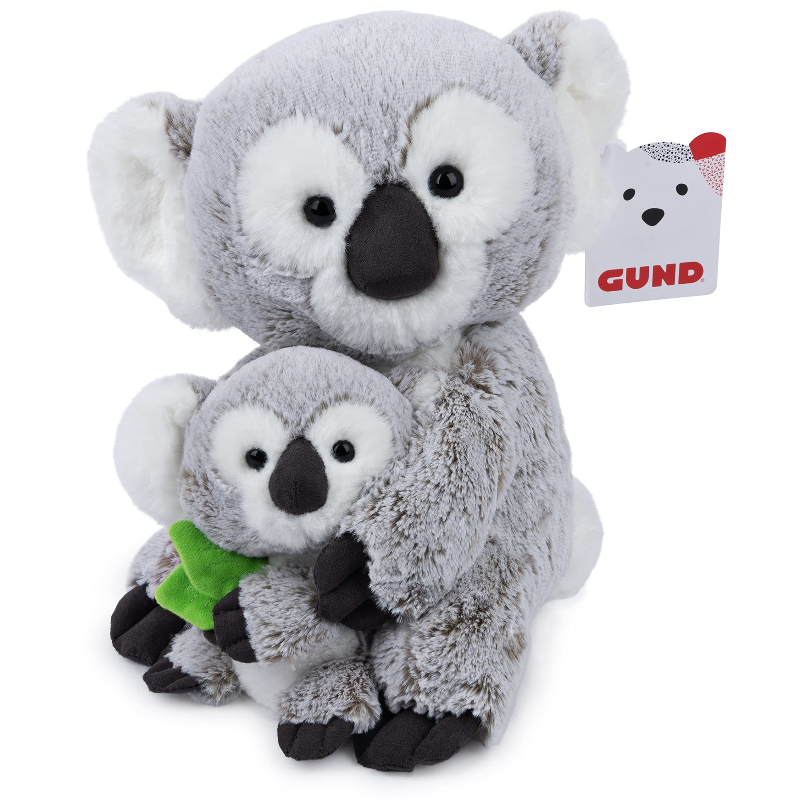 Peluche Gund Zozo The Koala Bear Con Joey, 25 Cm, Gris/blanco - Venta Internacional.