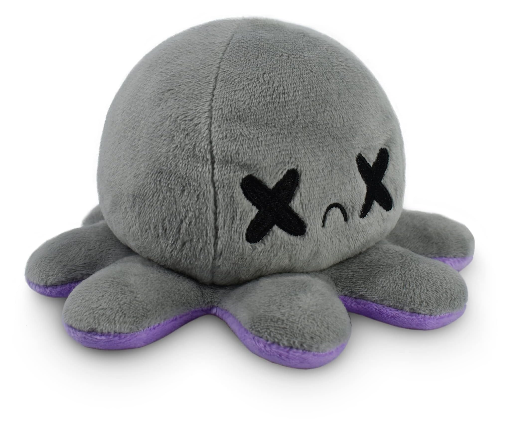 Foto 2 pulgar | Plushie Teeturtle Reversible Octopus Happy Purple + Dead Grey - Venta Internacional.