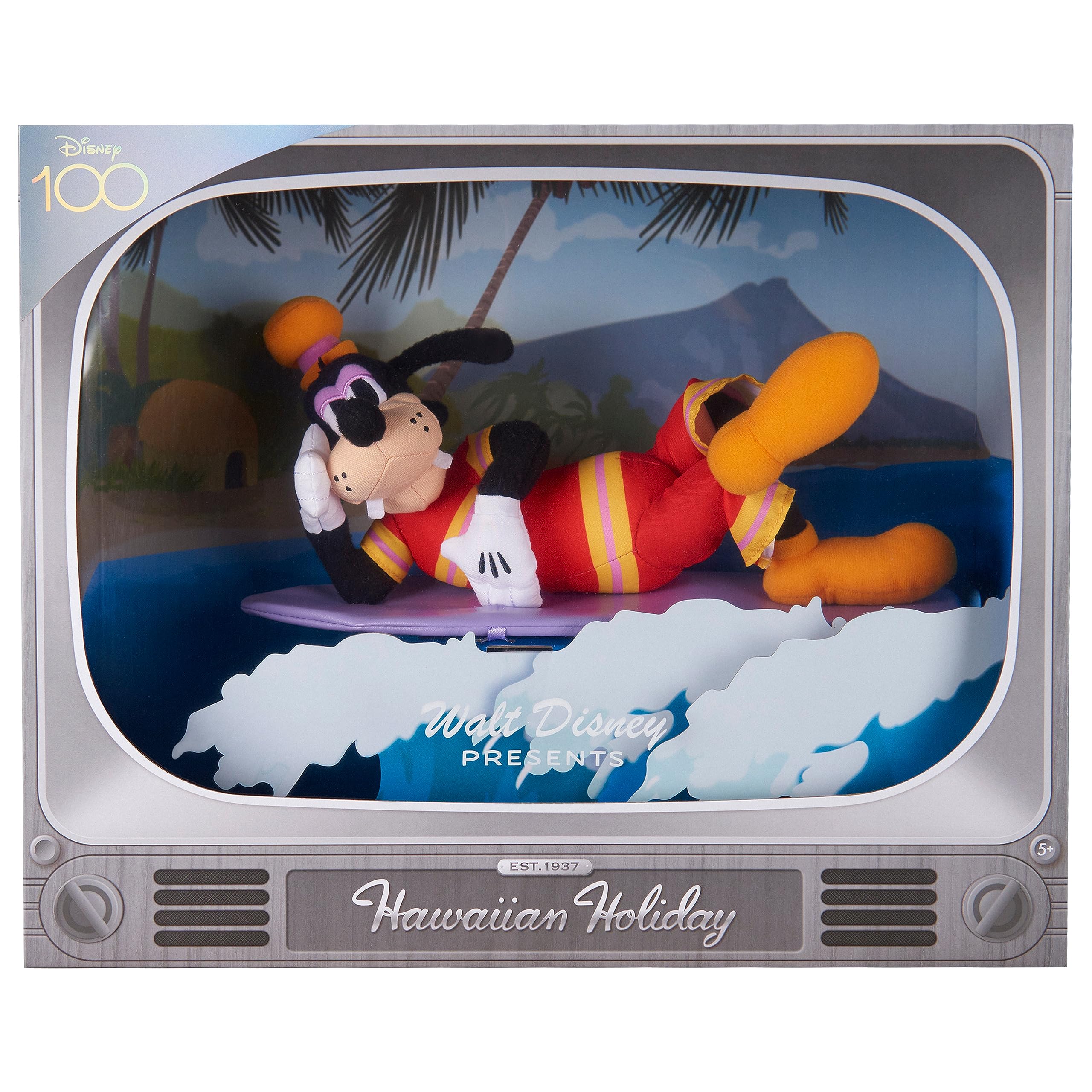Peluche De Peluche Just Play Disney Goofy Hawaiian De 13 Pulgadas - Venta Internacional.