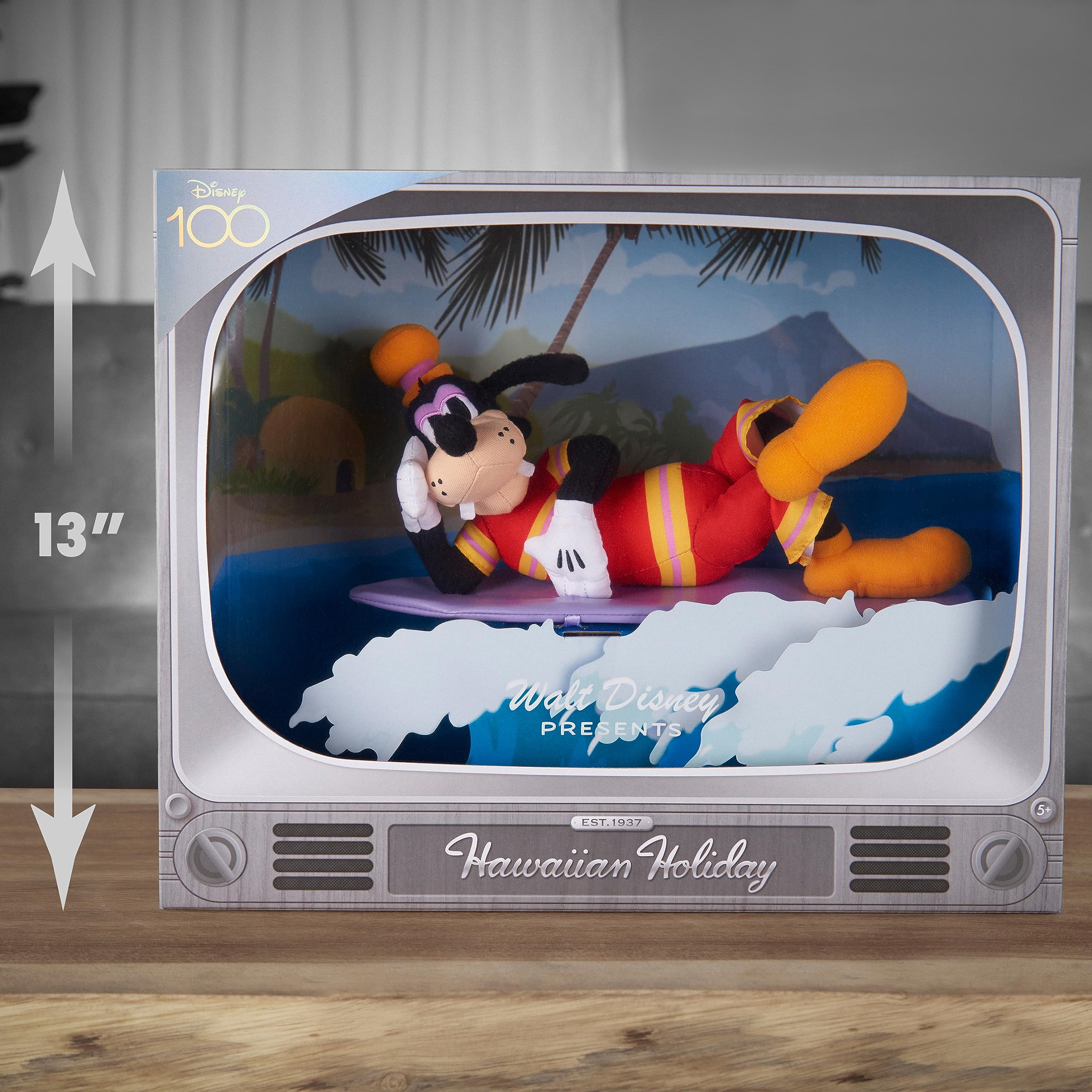 Foto 5 pulgar | Peluche De Peluche Just Play Disney Goofy Hawaiian De 13 Pulgadas - Venta Internacional.