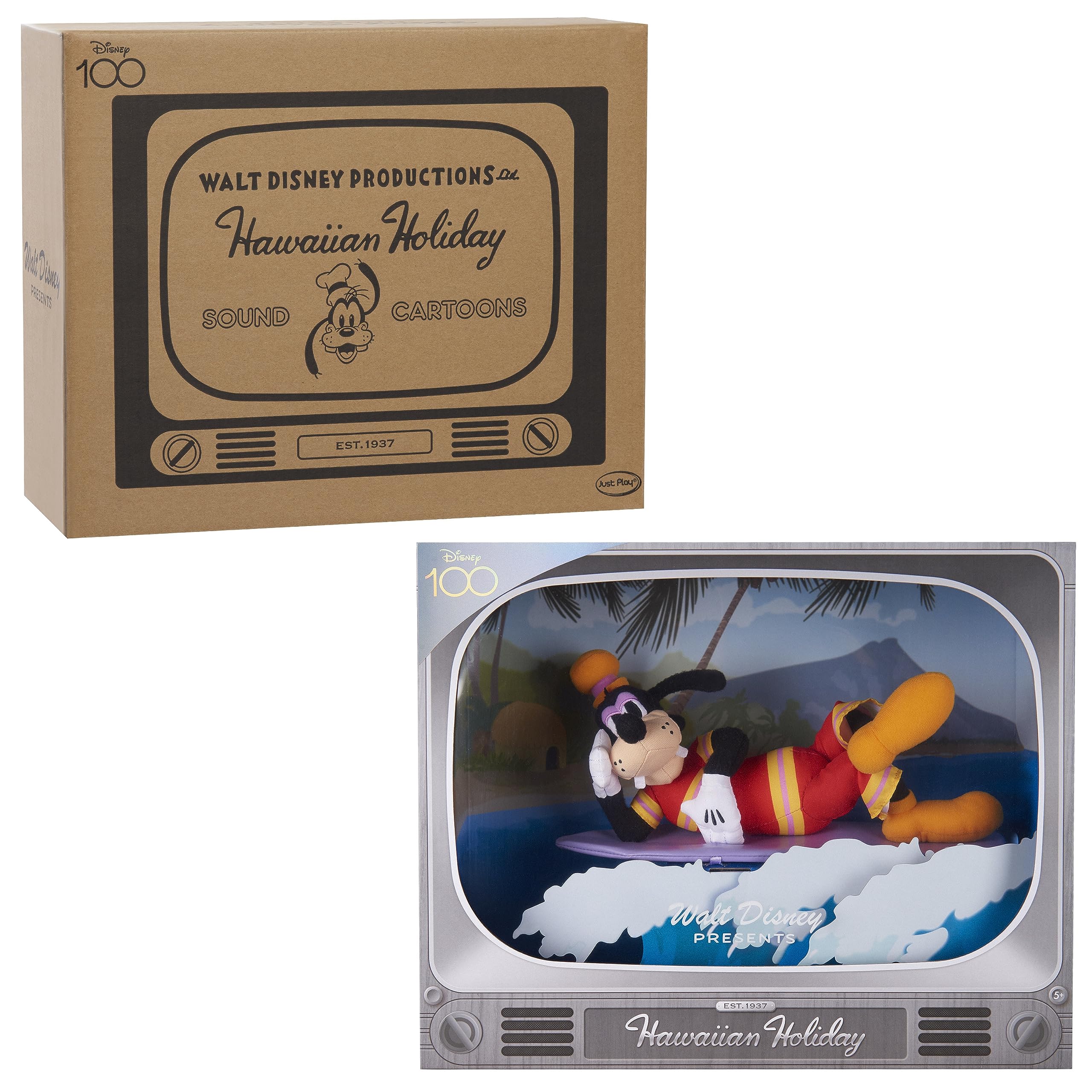 Foto 6 pulgar | Peluche De Peluche Just Play Disney Goofy Hawaiian De 13 Pulgadas - Venta Internacional.
