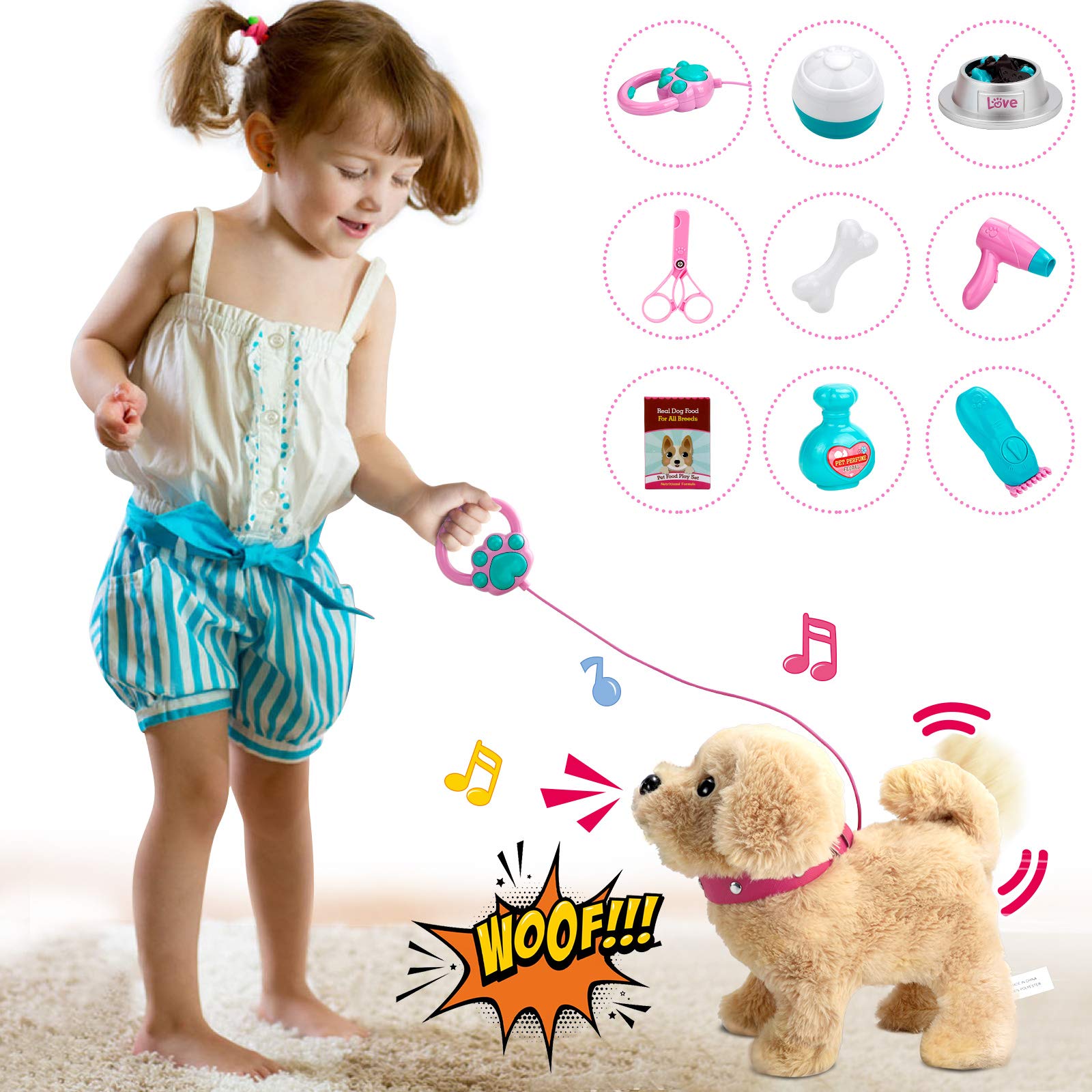 Foto 1 | Peluche Parlante Koonie Golden Retriever Para Niños - Venta Internacional.